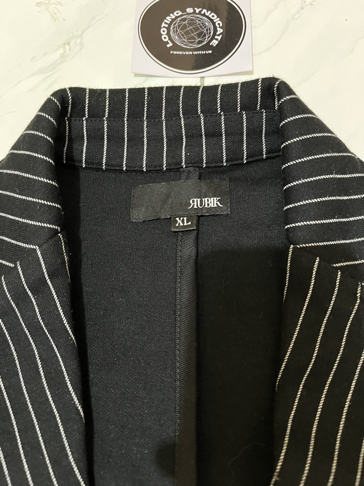 Japanese Brand 🔥 Kubik Double Breasted Hickory Blazer Size 46R - 6 Thumbnail