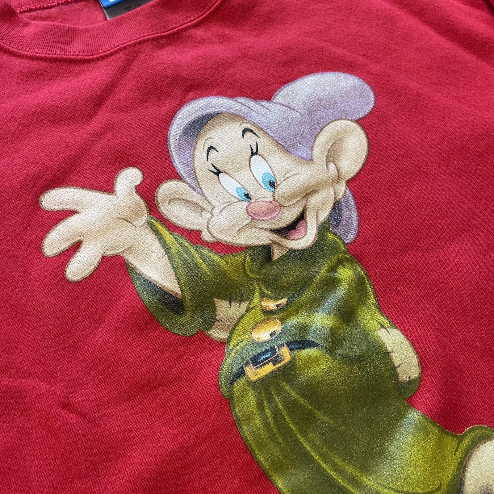Disney Vintage Disney Dopey Sweatshirt S/M Red Crewneck Graphic 90s Size US M / EU 48-50 / 2 - 4 Thumbnail