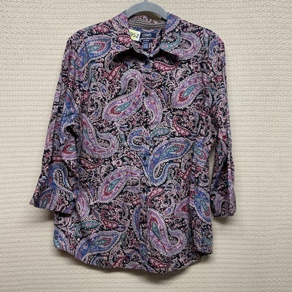 Chaps Chaps Flip Cuffs NoIron Heritage Shirt Women Plus Size 1X Size XL / US 12-14 / IT 48-50 - 1 Thumbnail