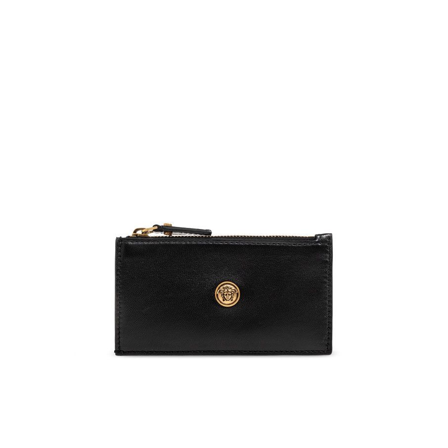 Versace VERSACE Black Card Holder New & Authentic Size ONE SIZE - 1 Thumbnail