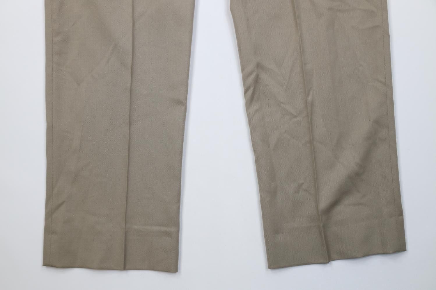 Jos. A. Bank Vintage 90s Y2K Jos A Bank Knit Wide Leg Chino Pants Beige Size US 37 - 14 Thumbnail