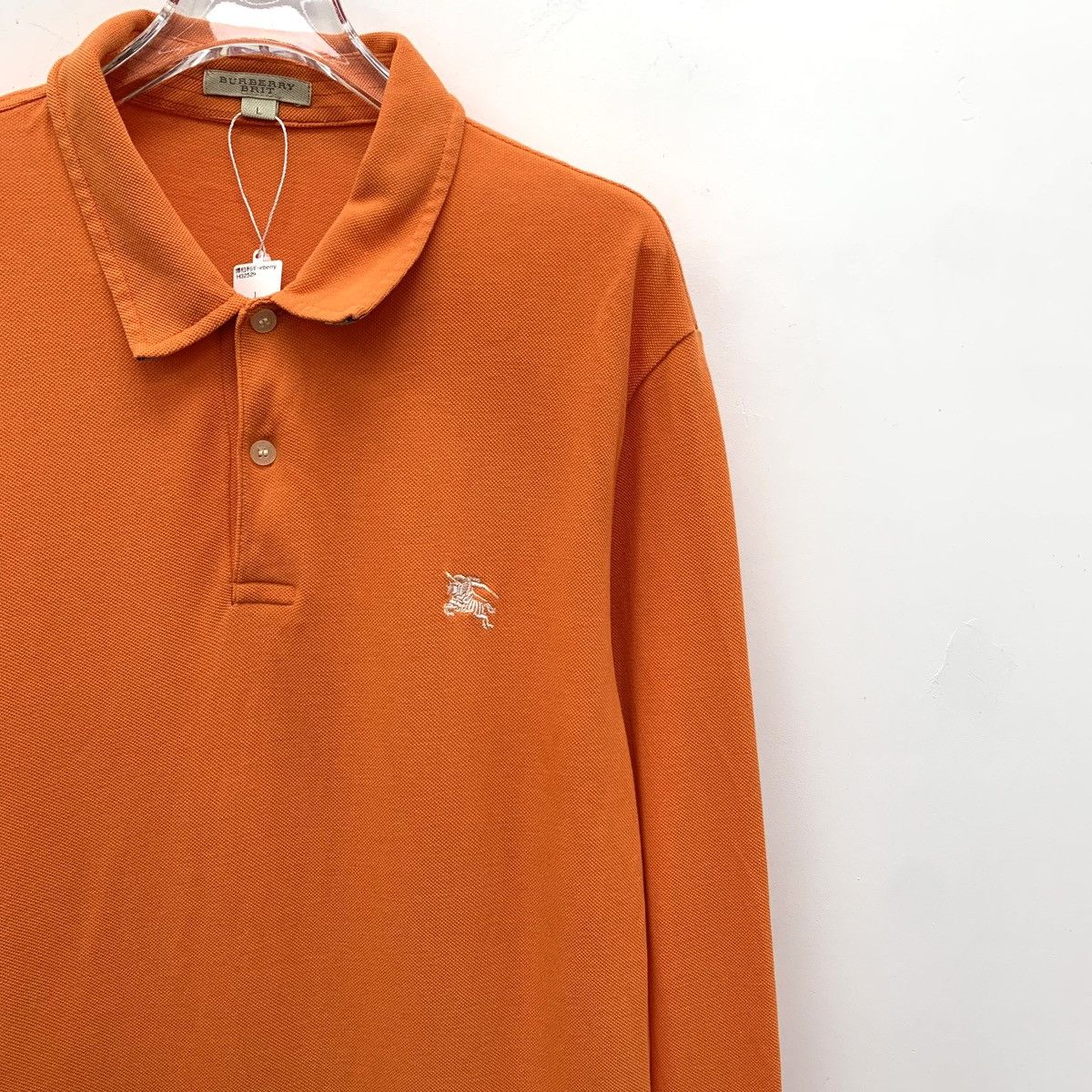 Burberry Burberry Knight Turn-down Long Sleeve Polo Shirt K26WX Size US L / EU 52-54 / 3 - 3 Thumbnail
