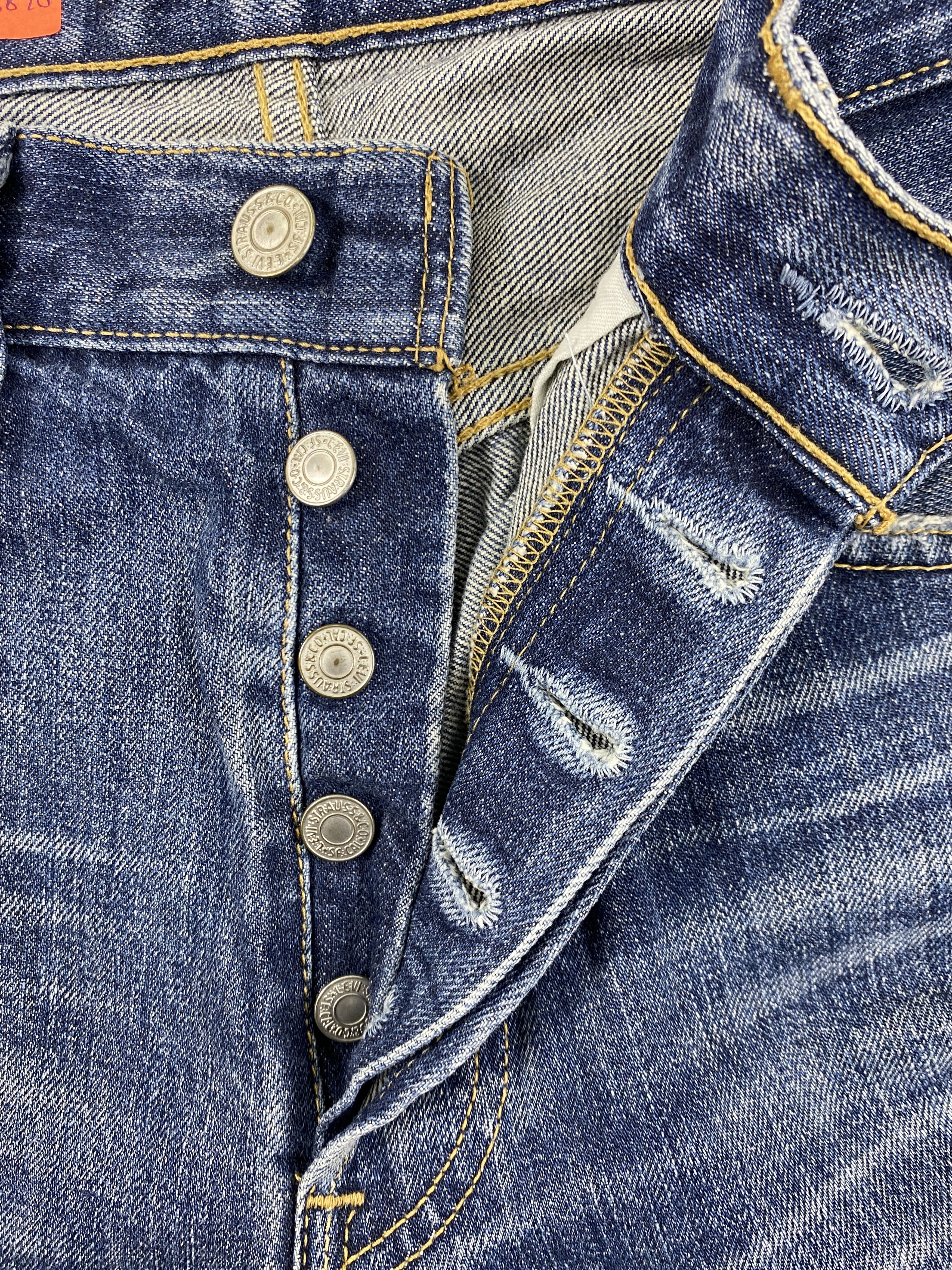Levi's Vintage Levi's 501 Distressed Jeans 33x29.5 Denim - JN3870 Size US 33 - 6 Thumbnail