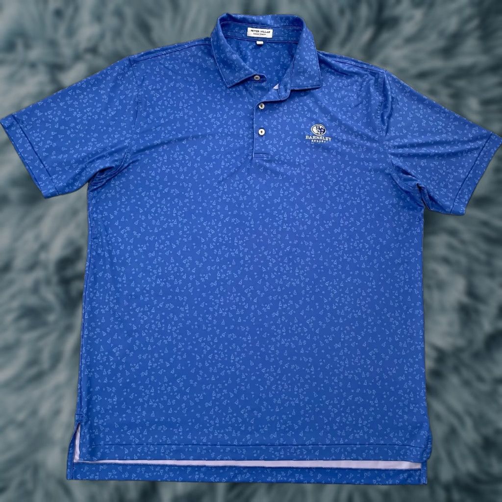 Peter Millar Peter Millar Shirt Polo Blue Print Drinks L Mens Adult Large Summer Golf Size US L / EU 52-54 / 3 - 1 Thumbnail