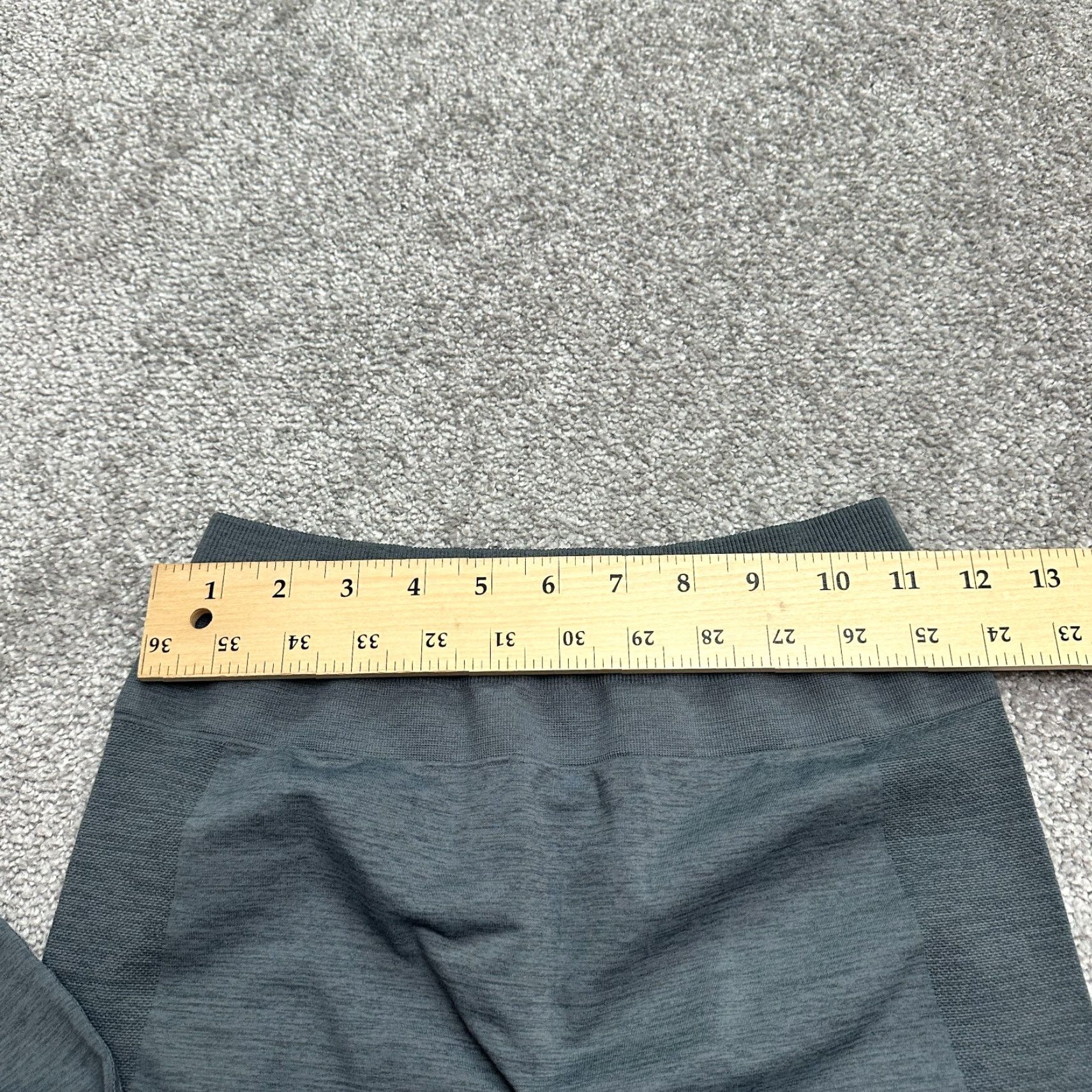 Vintage Unbranded Compression Leggings Women Medium Gray Mid Rise Active Gym Yoga 27 in Inseam Athletic Slim Legging Womens Gray 90s? Size 32" / US 10 / IT 46 - 4 Thumbnail