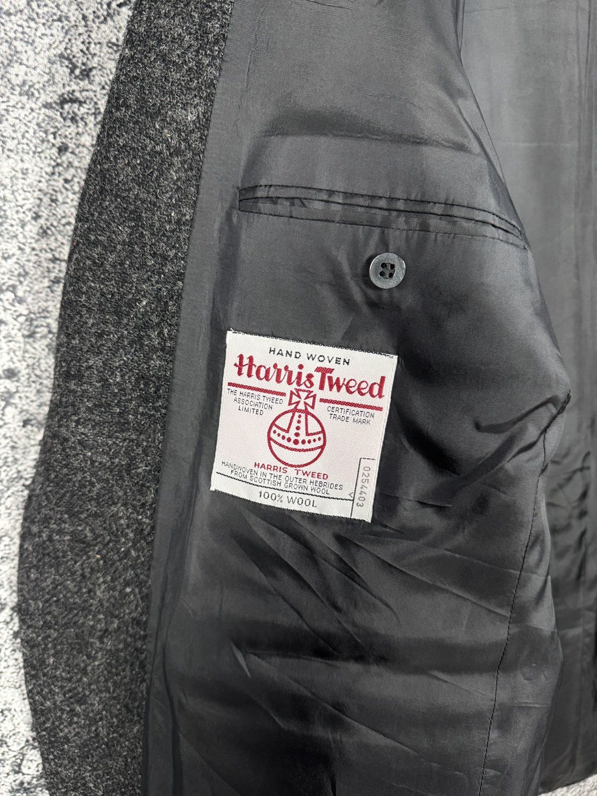 Harris Tweed Harris Tweed Greation Gross Tailored For Wool Blazer Size 27 Size 46S - 8 Thumbnail