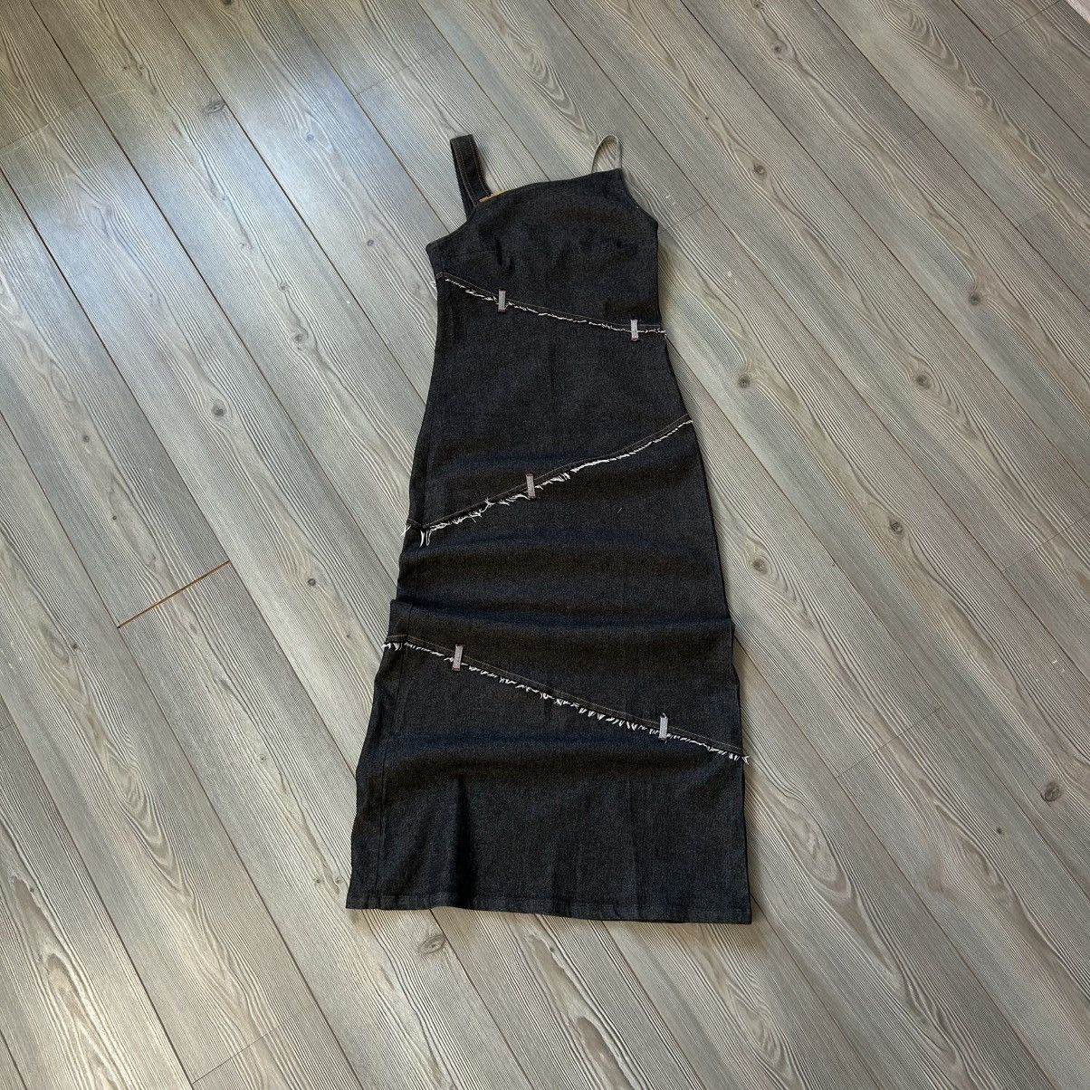 Cop Copine Vintage Cop Copine Asymmetrical Dark Wash Denim Dress Size M / US 6-8 / IT 42-44 - 8 Thumbnail