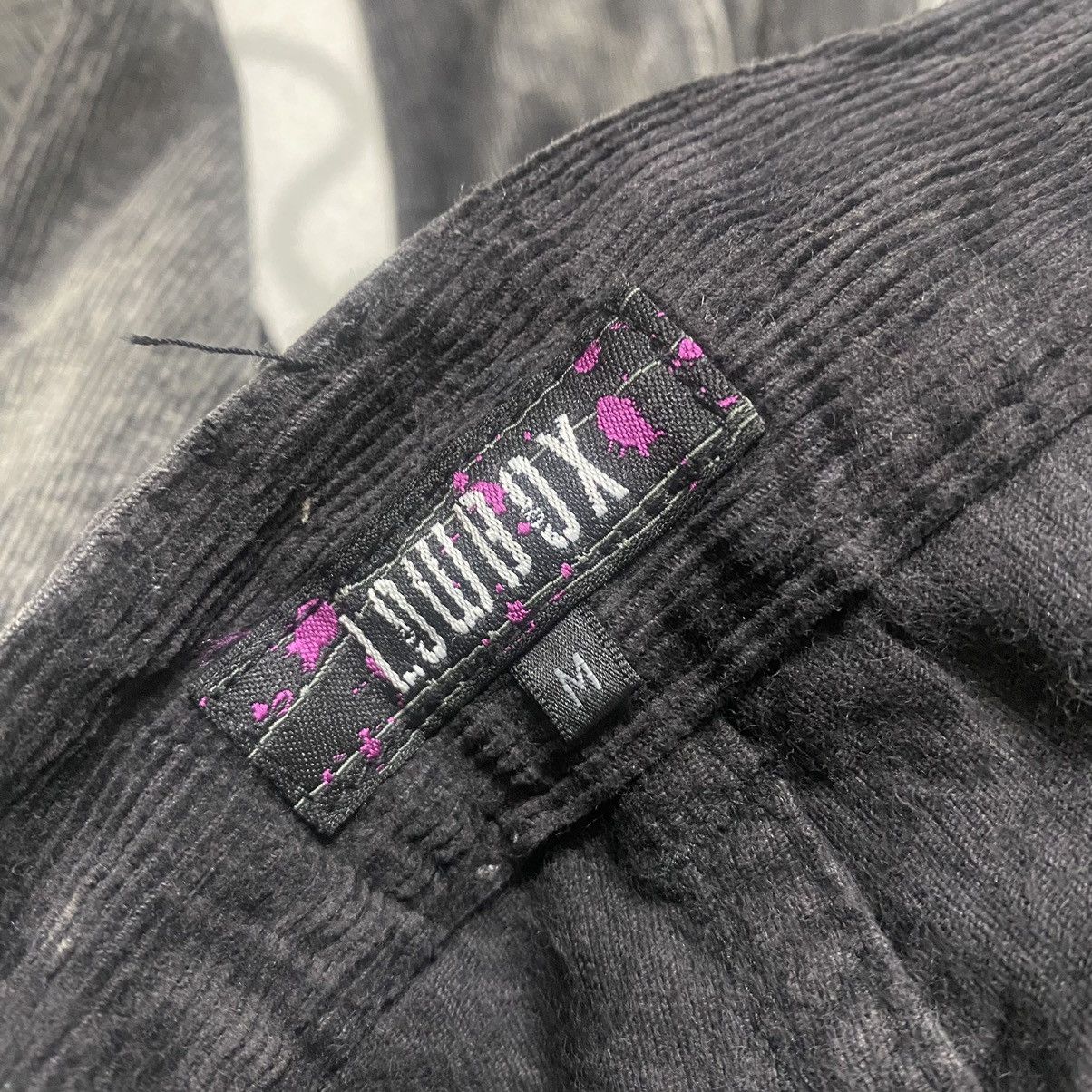 LOWBOX Japanese Brand LOWBOX Acid Wash Corduroy Flare Pants Size US 31 - 22 Thumbnail