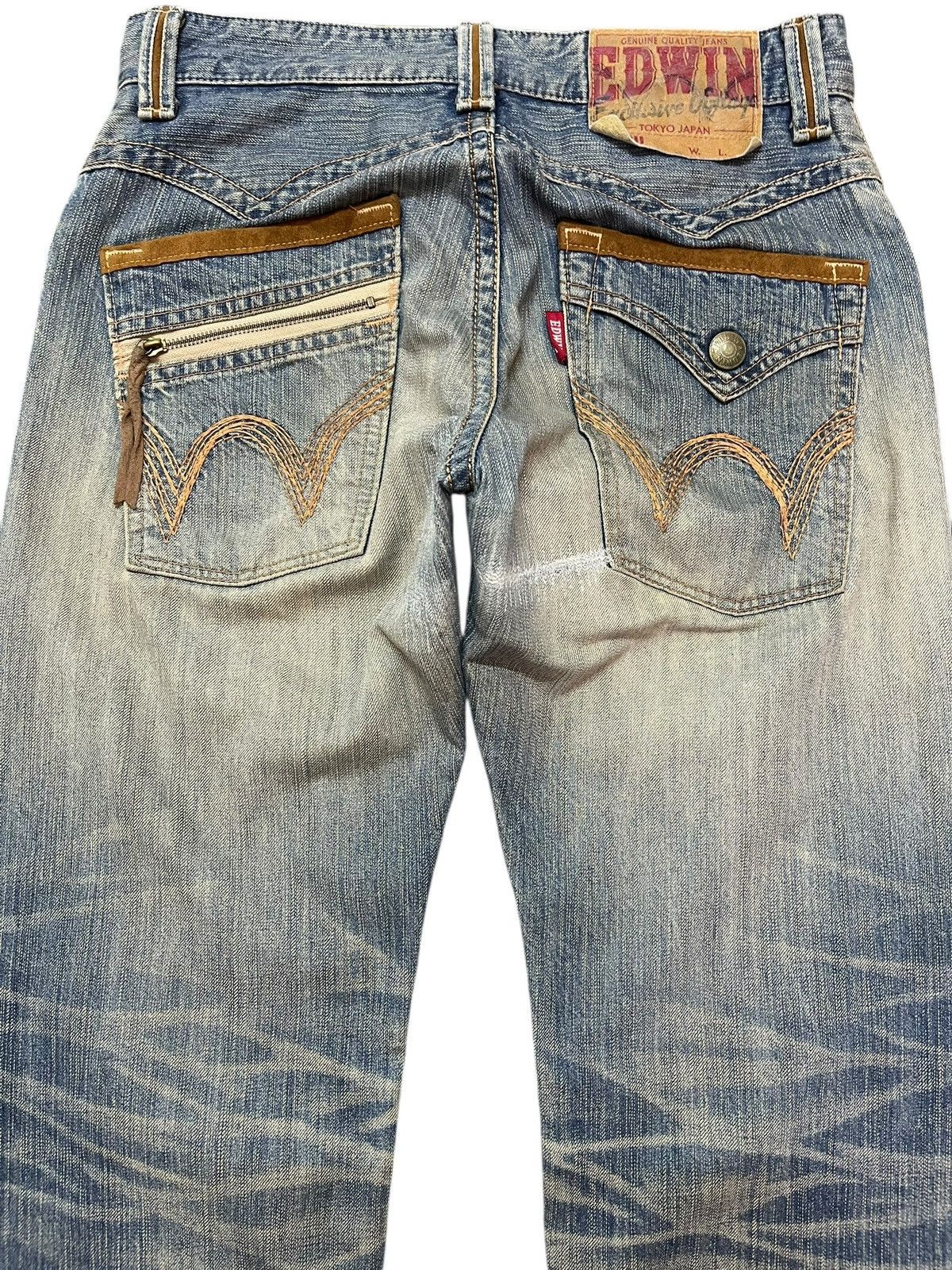 Beauty Beast × Edwin × Japanese Brand Vintage Edwin Exclusive Vintage Mudwash Faded Denim Size US 31 - 6 Thumbnail