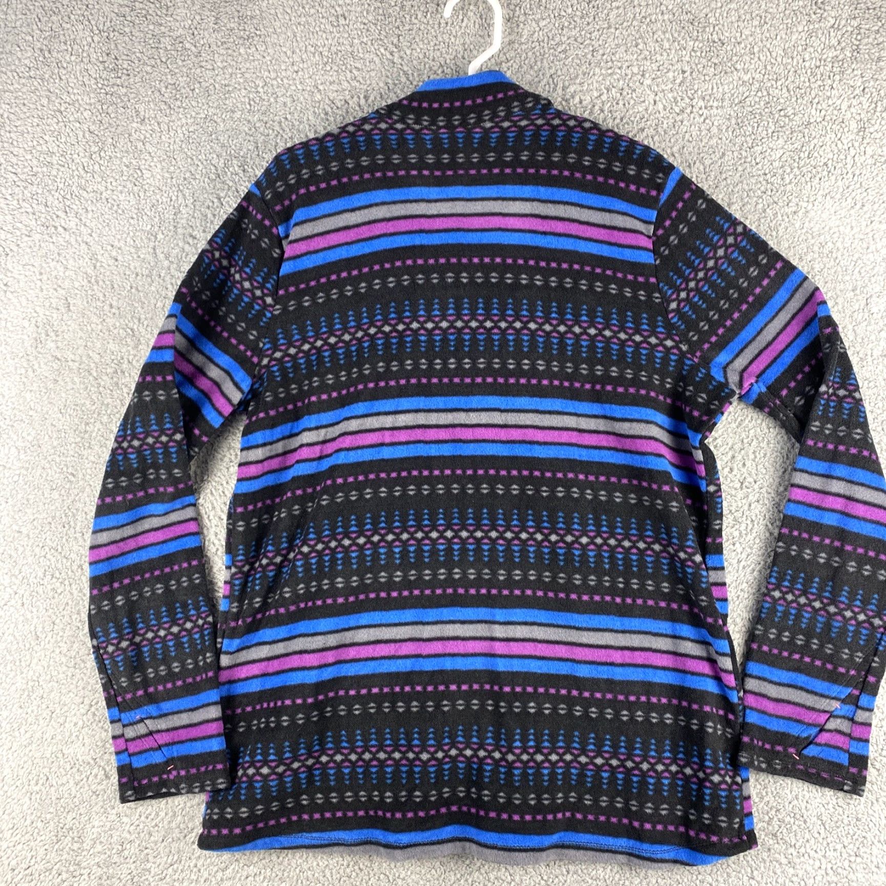 The North Face Warm Sweater Women 2XL XXL Gray Purple Fleece Zip Outdoors Ladies 44-19 Size XXL / US 16-18 / IT 52-54 - 6 Thumbnail