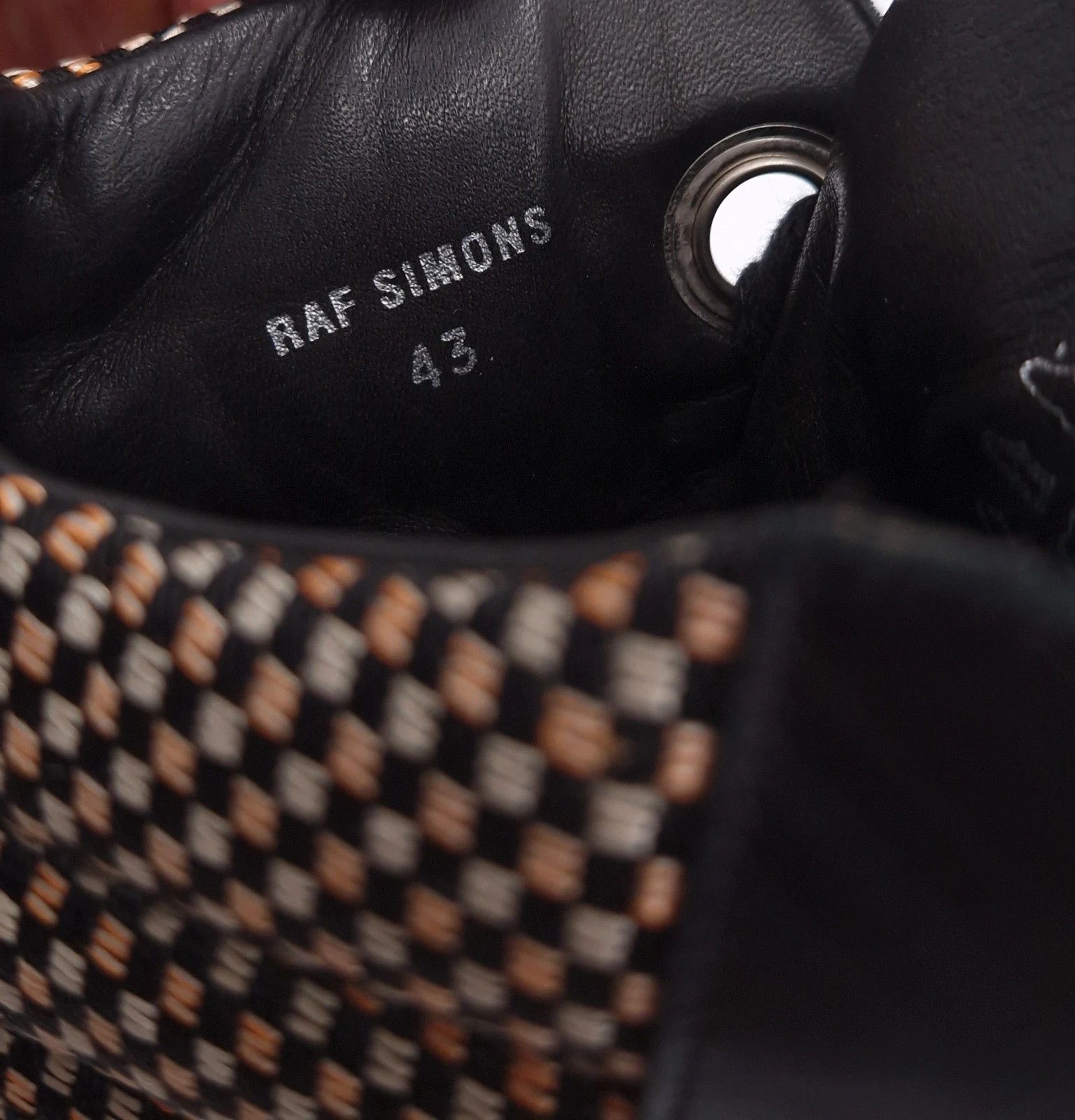 Raf Simons Raf Simons Archival Hi Top Leather Sneaker Size US 10 / EU 43 - 12 Thumbnail