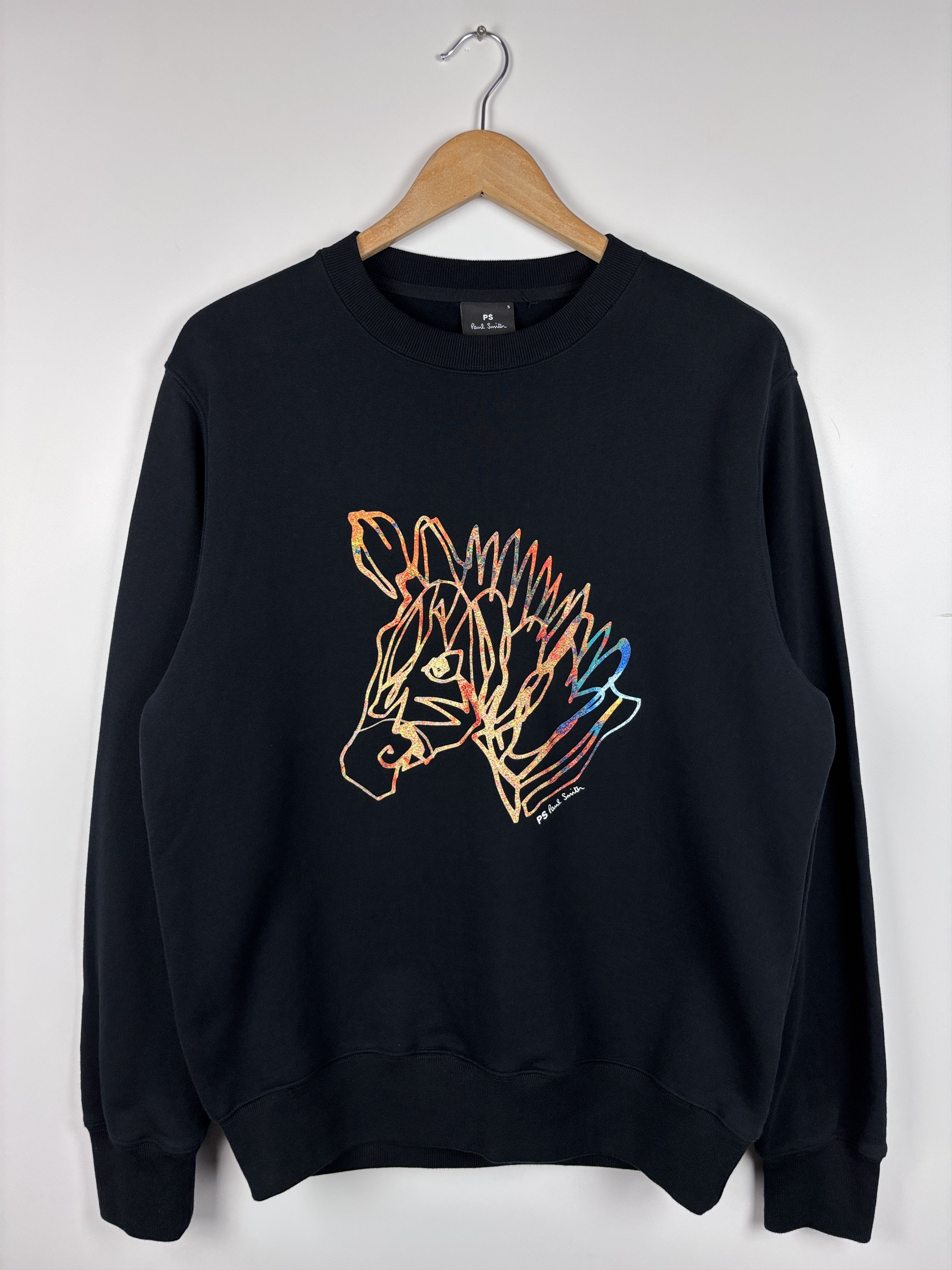 Paul Smith Paul Smith Zebra Big Logo Sweatshirt Organic Cotton Black S Size US S / EU 44-46 / 1 - 1 Thumbnail