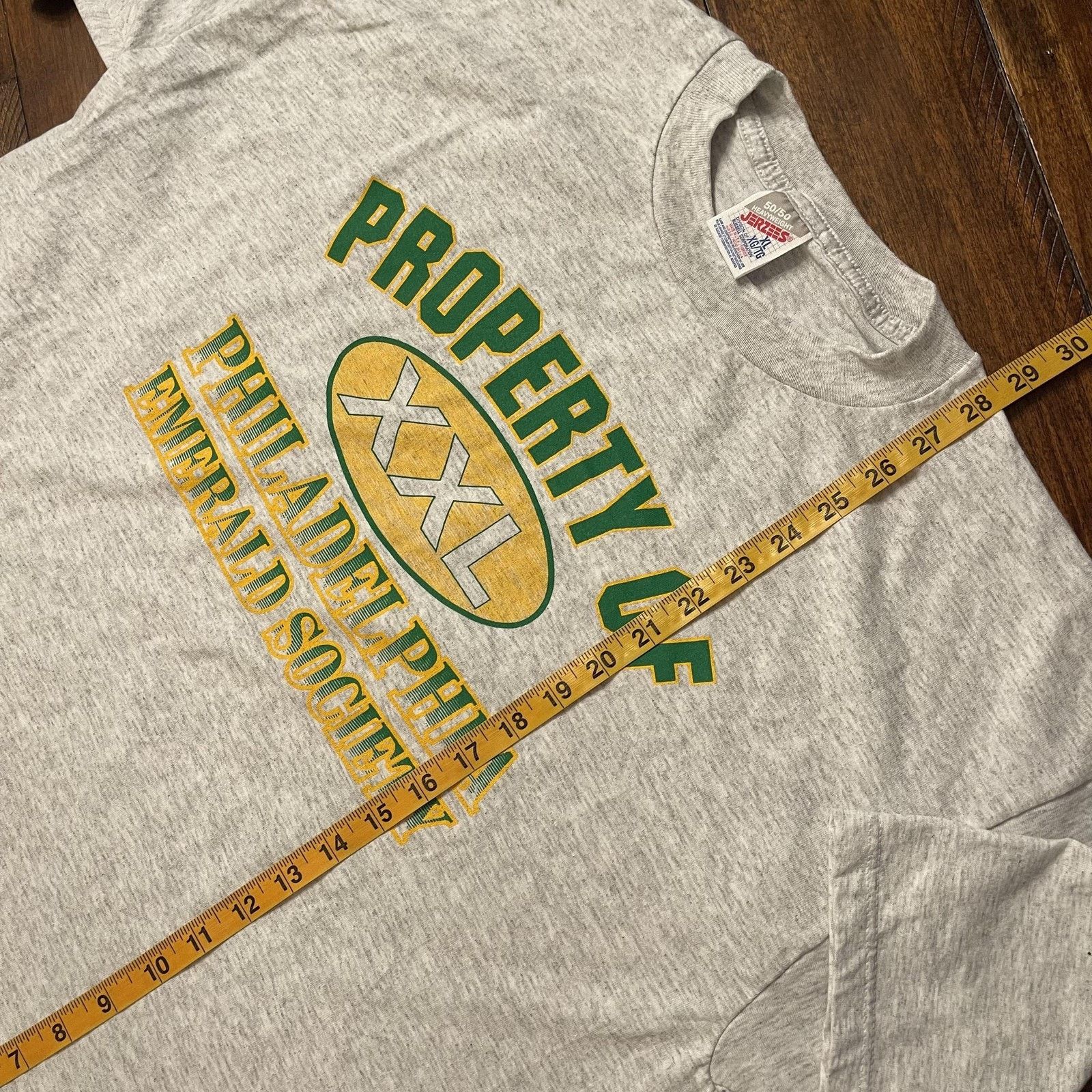 Jerzees Vtg Philadelphia Emerald Society Shirt XL 50/50 Made USA 90s Size US XL / EU 56 / 4 - 7 Thumbnail