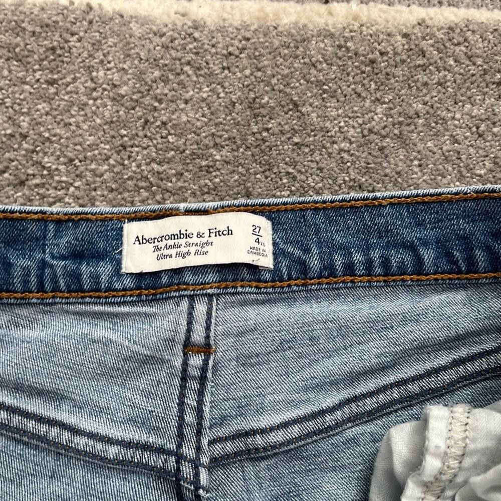 Abercrombie & Fitch Abercrombie & fitch ankle straight ultra high rise Jean Size 27" / US 4 / IT 40 - 4 Thumbnail