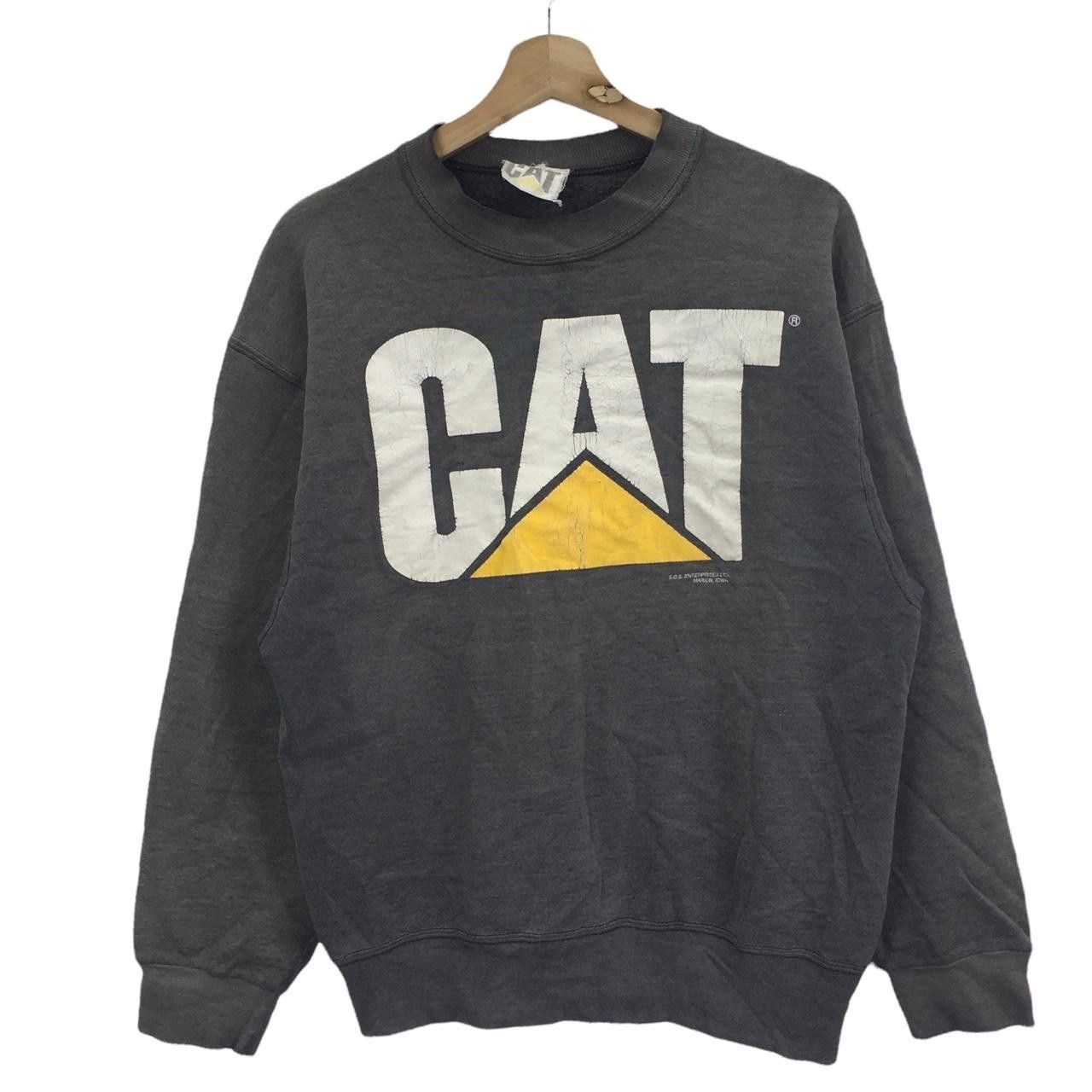Vintage Vtg 90’ CAT CATERPILLAR USA Machinery Industry Sweatshirt Size US M / EU 48-50 / 2 - 1 Thumbnail