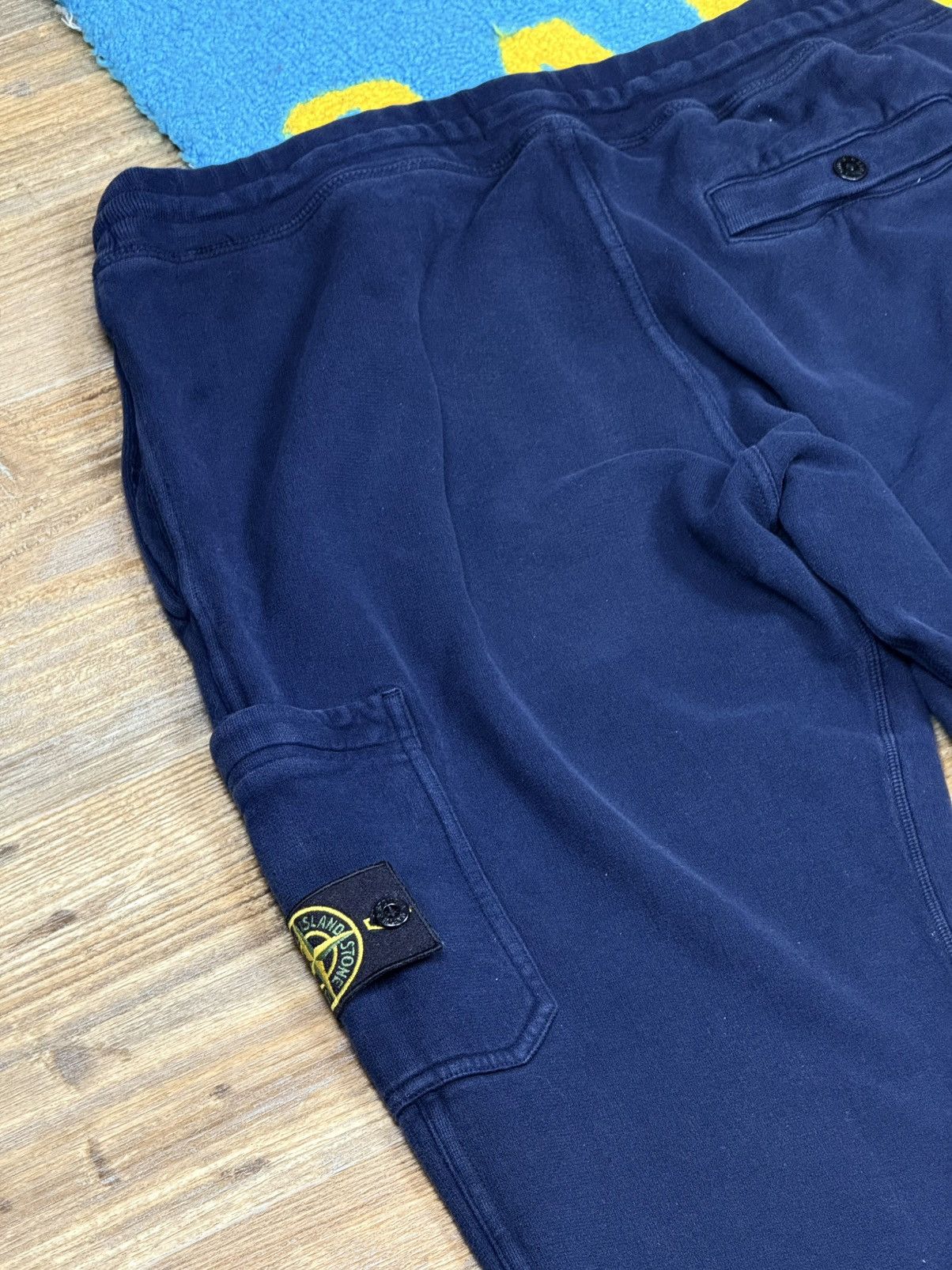 Stone Island Stone Island Blue Cargo Jogger Sweat Pants Size US 34 / EU 50 - 9 Thumbnail