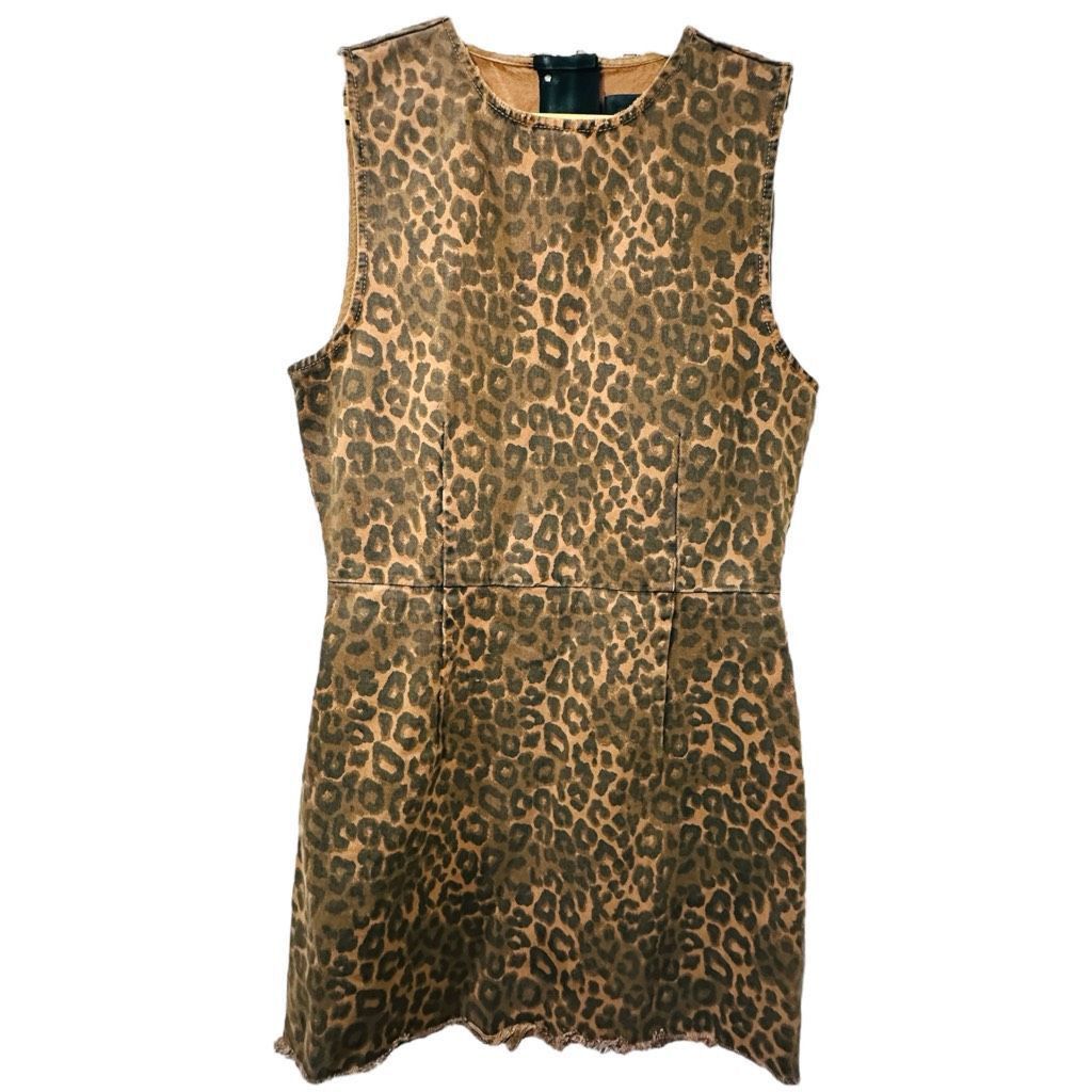 Alexander Wang ALEXANDER WANG DENIM Cheetah Leopard Animal Print Cotton Sle Size M / US 6-8 / IT 42-44 - 1 Thumbnail