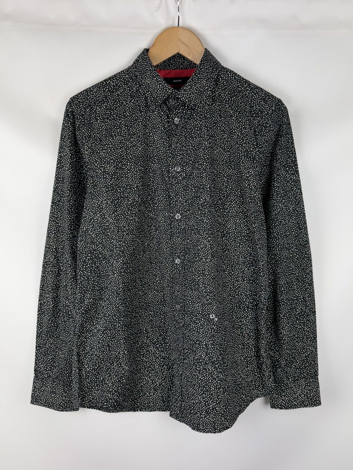 Diesel Diesel Men’s Patterned Long Sleeve Button Up Shirt Size US M / EU 48-50 / 2 - 1 Thumbnail
