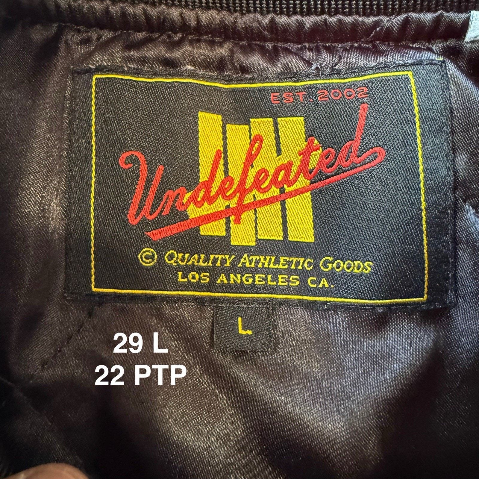 Undefeated Undefeated Bomber Jacket Large Snap Outerwear Los Angeles Size US L / EU 52-54 / 3 - 7 Thumbnail