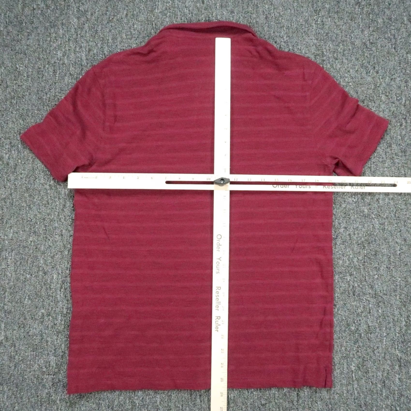 John Varvatos VINTAGE John Varvatos Shirt Mens Medium Red Striped Polo Short Sleeve Luxury Designer Size US M / EU 48-50 / 2 - 5 Thumbnail