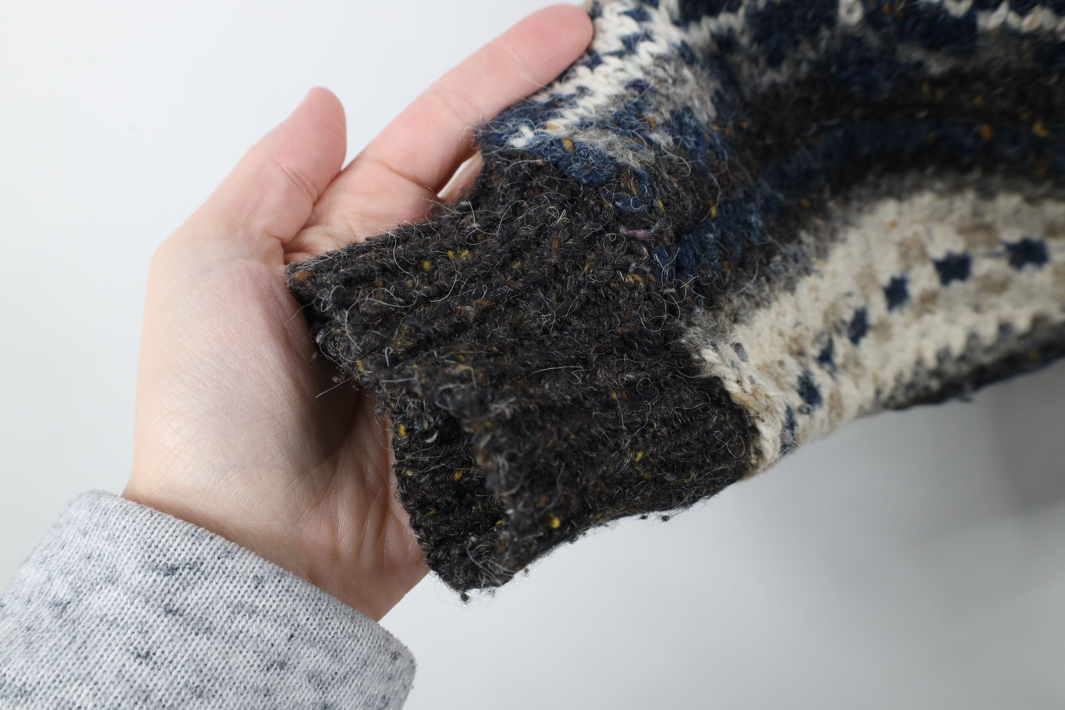 Vintage Vintage 90s Streetwear Blend Chunky Knit Fair Isle Sweater Size US M / EU 48-50 / 2 - 6 Thumbnail