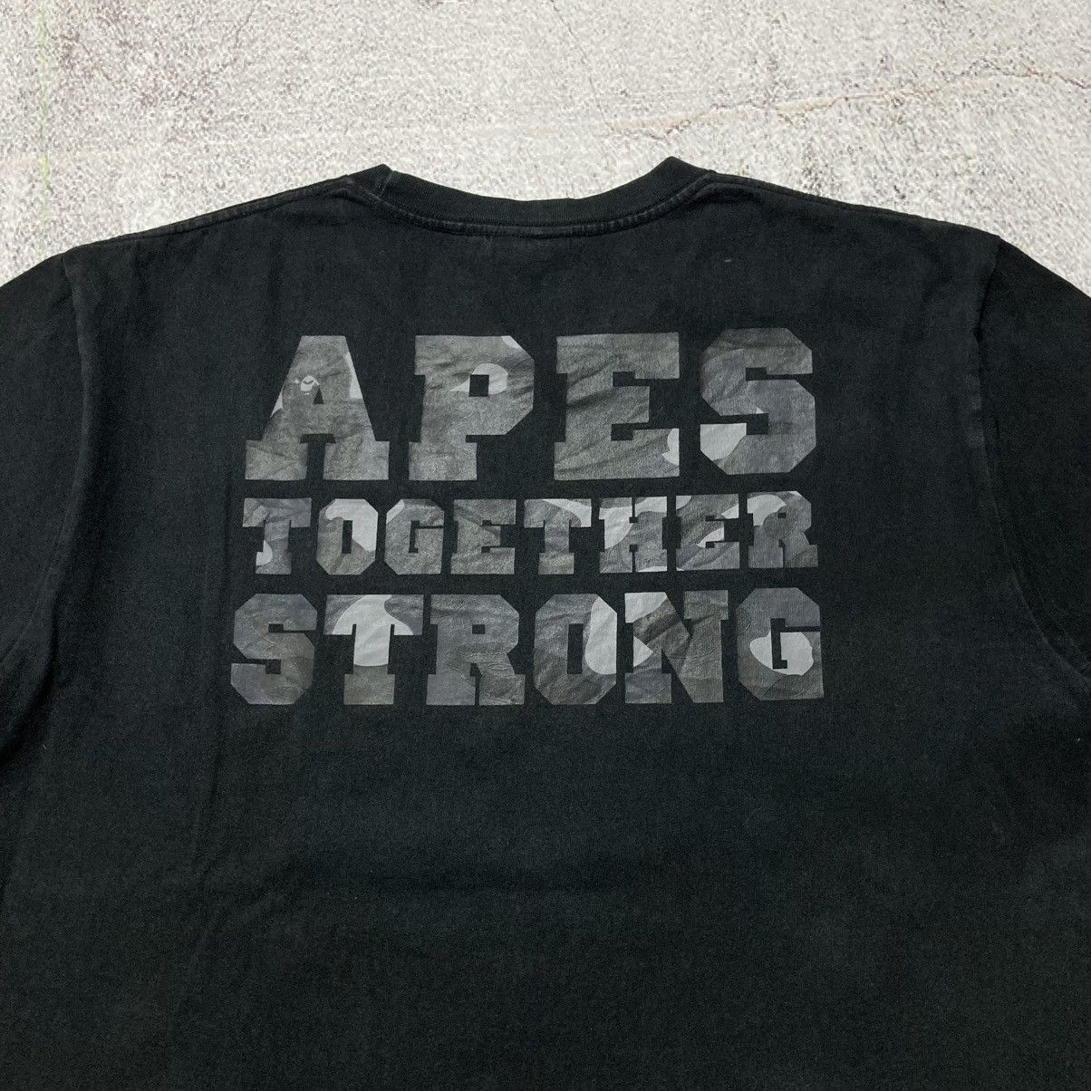 Bape Bape A Bathing Ape College Logo “Together Strong” Tee Black Size US XL / EU 56 / 4 - 10 Thumbnail