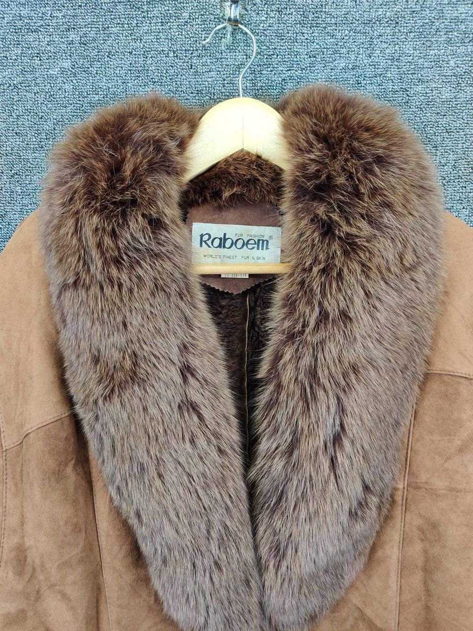 Leather Vintage Roboem Faux Fur Sheepskin Suede Leather Coat Size US L / EU 52-54 / 3 - 8 Thumbnail