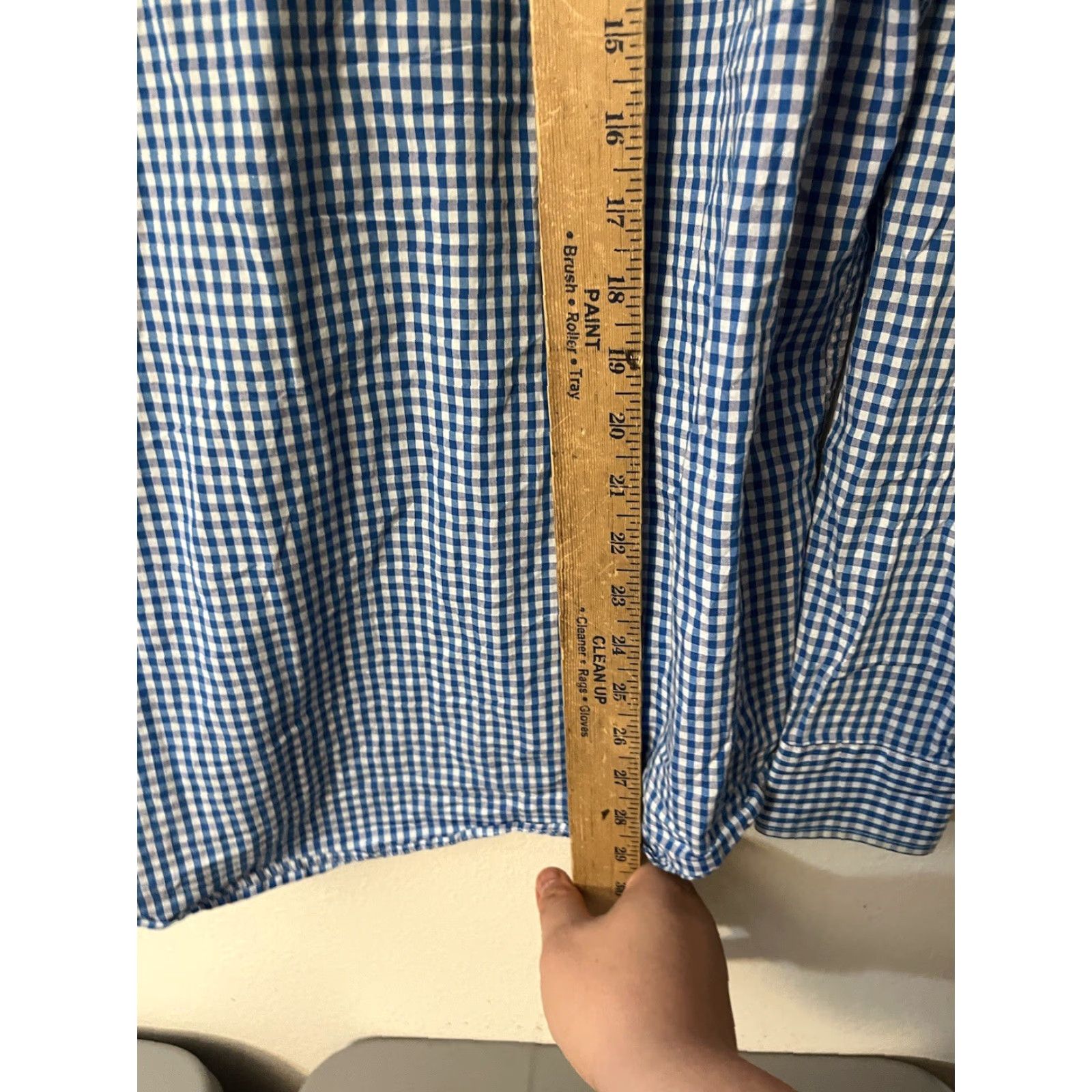 Nautica Nautica Button-Down Gingham Dress Shirt Blue Mens Size L Long Sleeve Classic Vintage No Size US L / EU 52-54 / 3 - 4 Thumbnail
