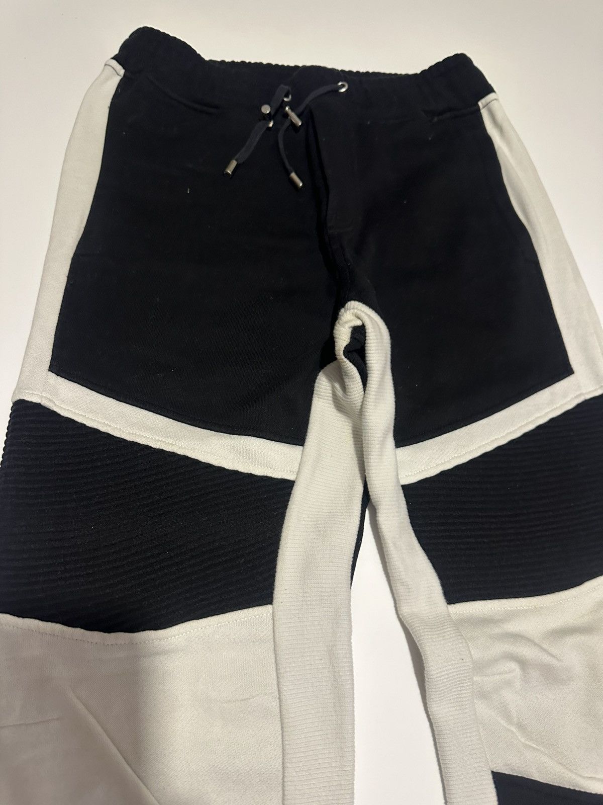Balmain Balmain Biker Black and White joggers Size US 30 / EU 46 - 3 Thumbnail