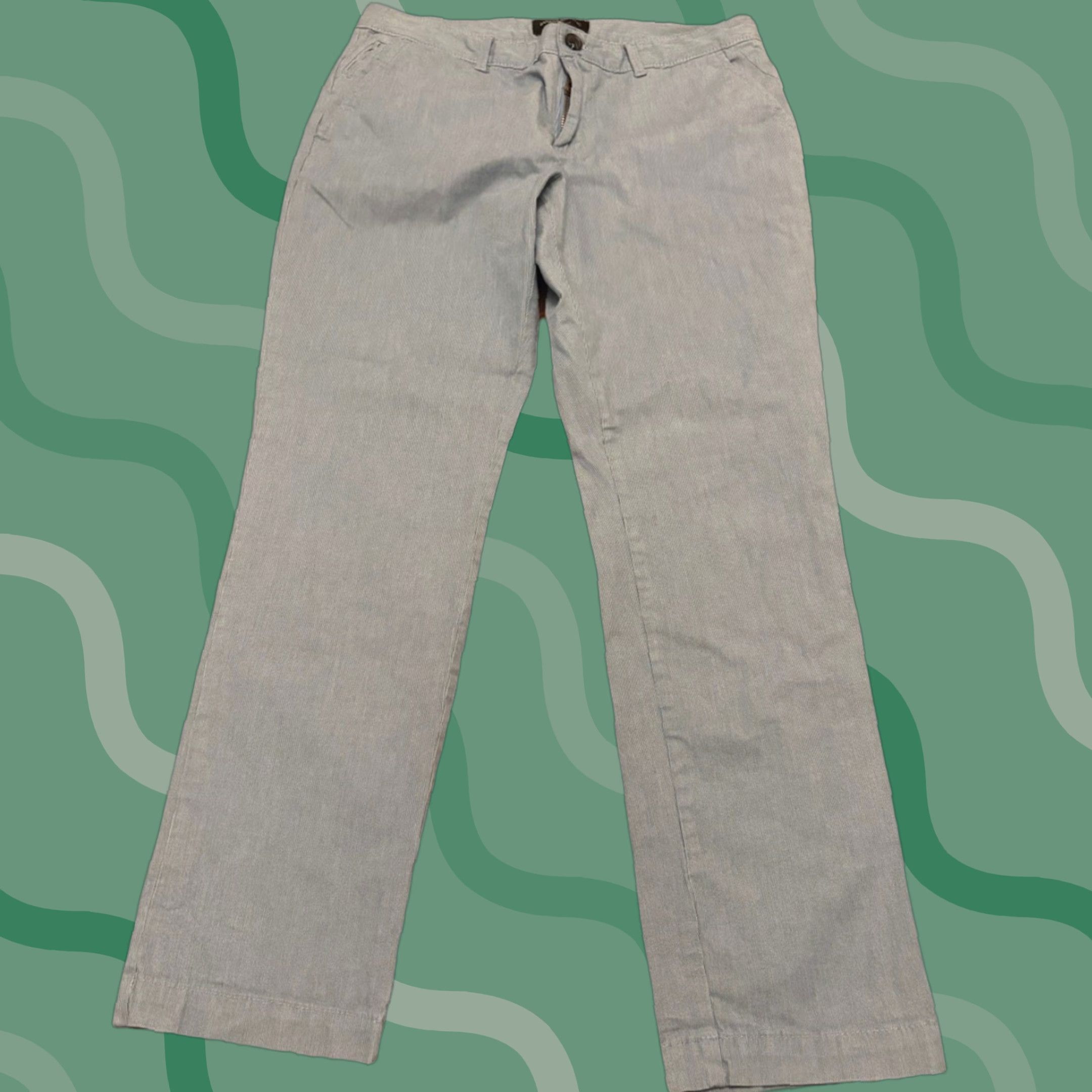 Banana Republic Banana Republic Chino Pants Women 8 Cotton Relaxed Straight Front Button Zipper Pockets Casual Womens Size 30" / US 8 / IT 44 - 1 Thumbnail