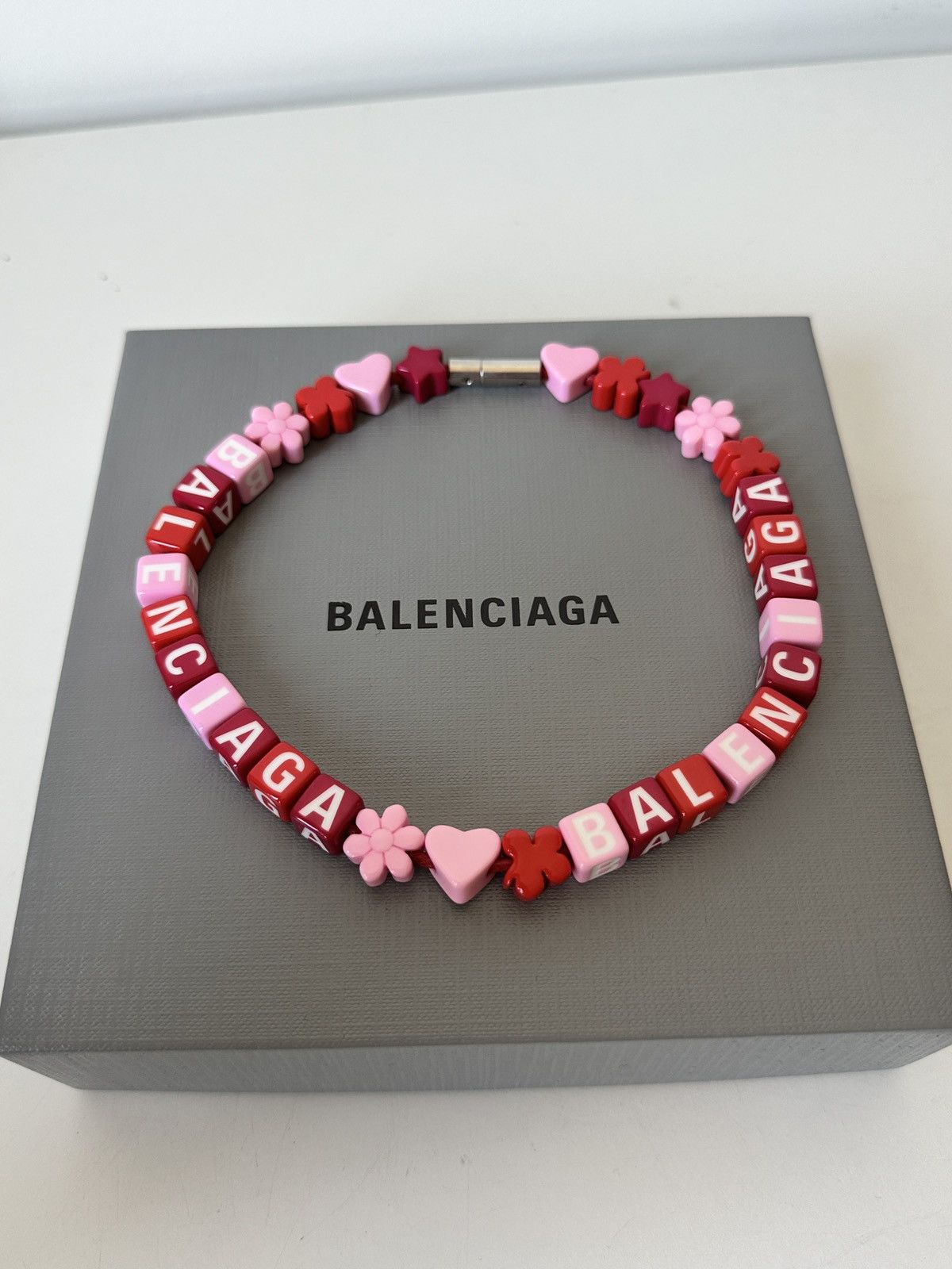 Balenciaga Balenciaga toy choker necklace pink silver Size ONE SIZE - 2 Thumbnail