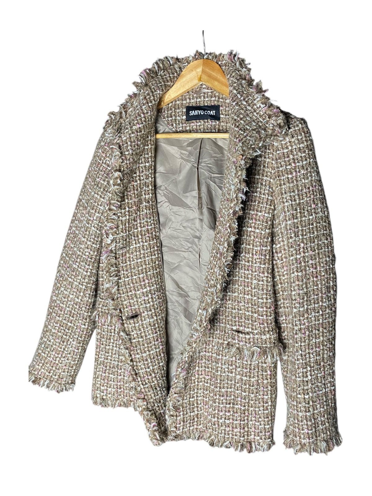 Japanese Brand Sanyo Coat Minx Fur button Jacket Size M / US 6-8 / IT 42-44 - 2 Thumbnail
