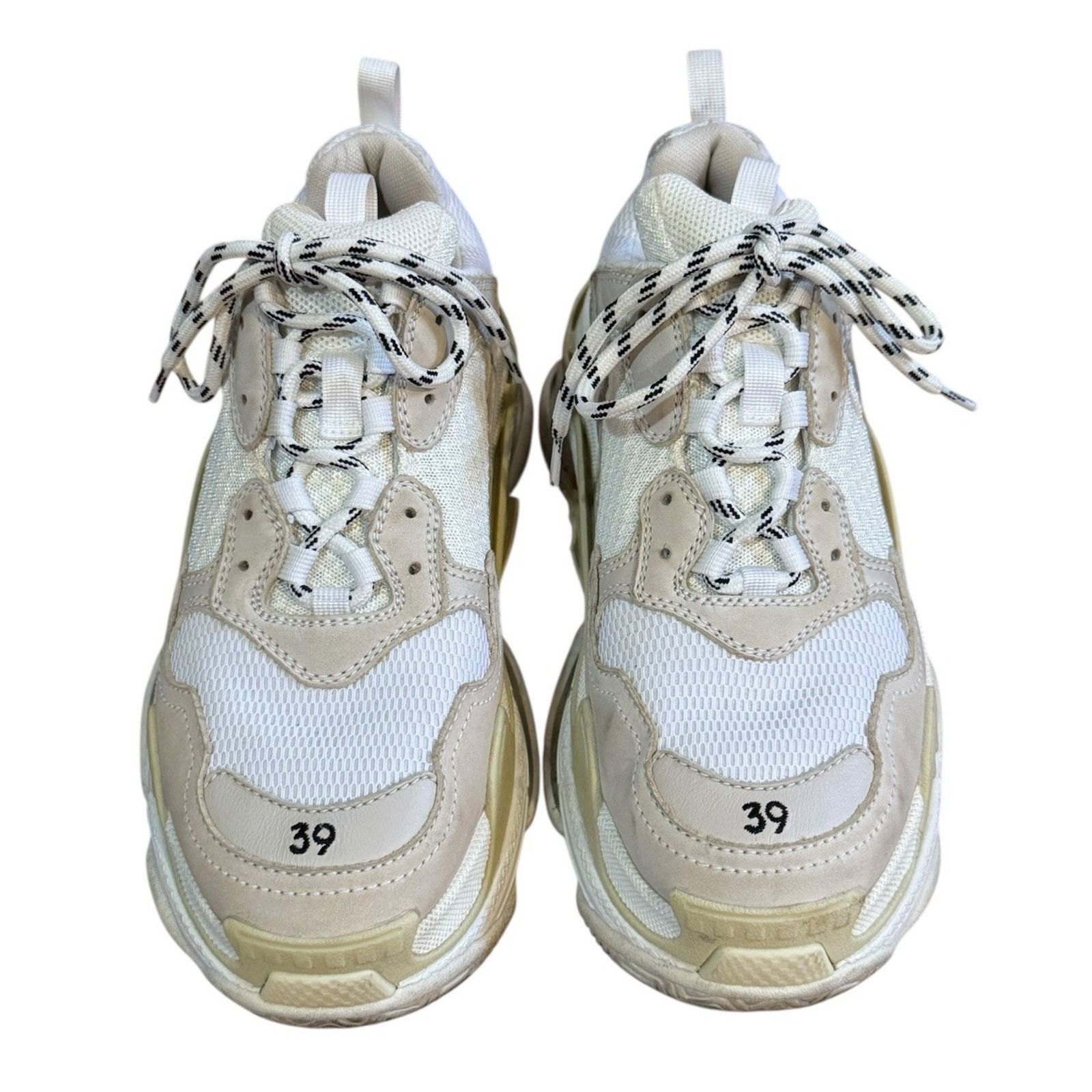 Balenciaga BALENCIAGA Triple S Chunky Platform Sneakers White Sz 39 8.5 Size US 8.5 / IT 38.5 - 4 Thumbnail