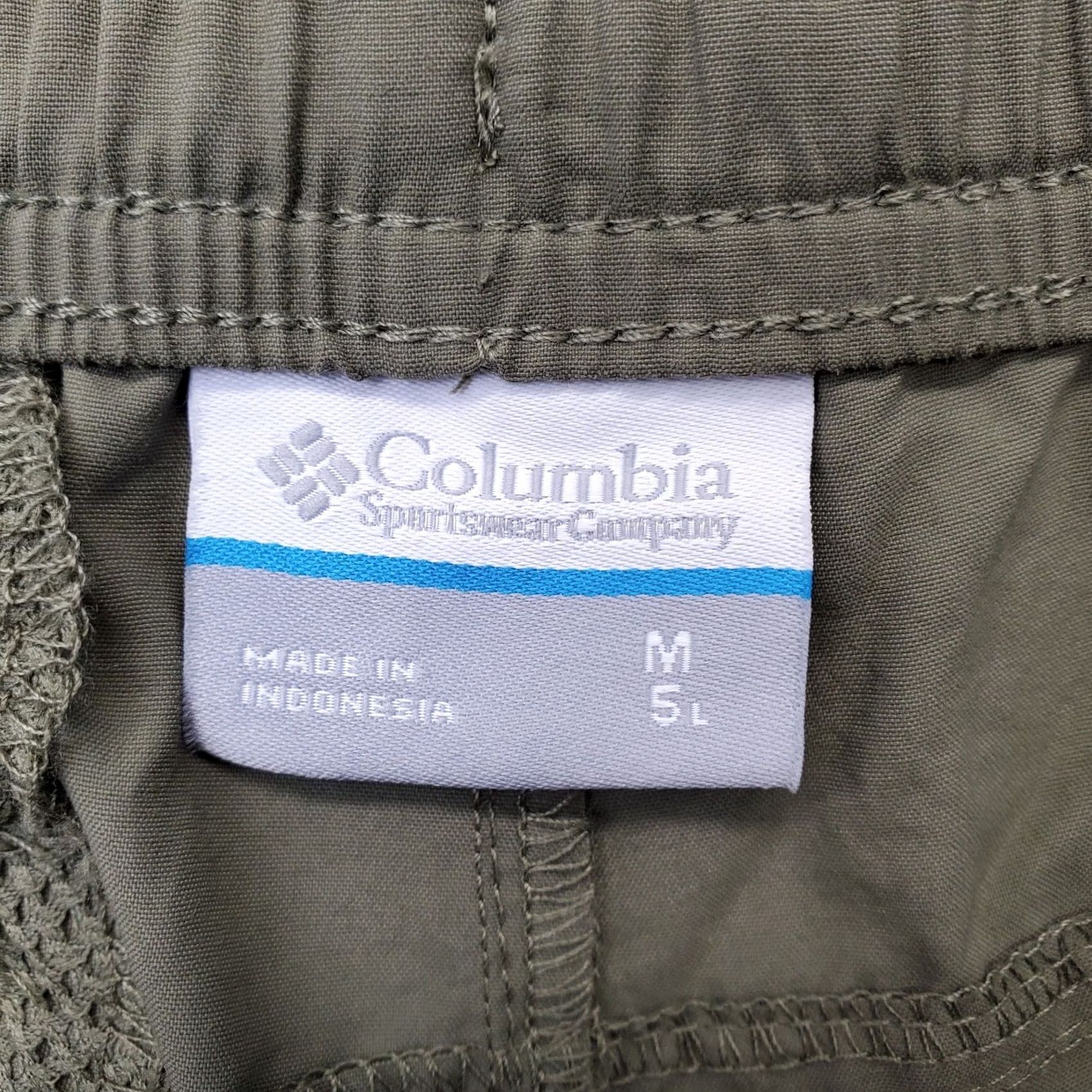 Vintage Columbia Womens Sandy River Shorts Bermuda M Green Omni Shield Elastic Waist Size 32" / US 10 / IT 46 - 7 Thumbnail