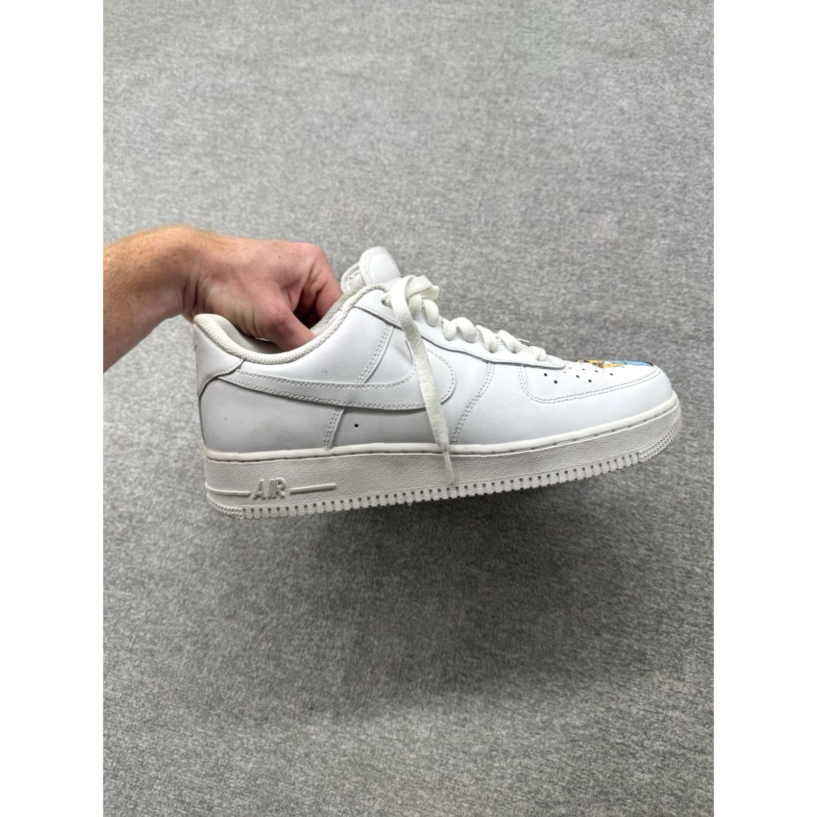 Nike Nike Air Force 1 Low White '07 Mens Sneaker CW2288-111 Custom Weed 420 CW2288-111 Mens White Leather Athletic Sports Sneaker 2000s? Size US 10 / EU 43 - 5 Thumbnail