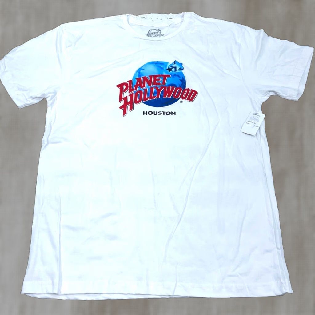 Planet Hollywood Planet Hollywood Shirt Men XL White Logo Retro 90s Houston Tee Adult Size US XL / EU 56 / 4 - 1 Thumbnail