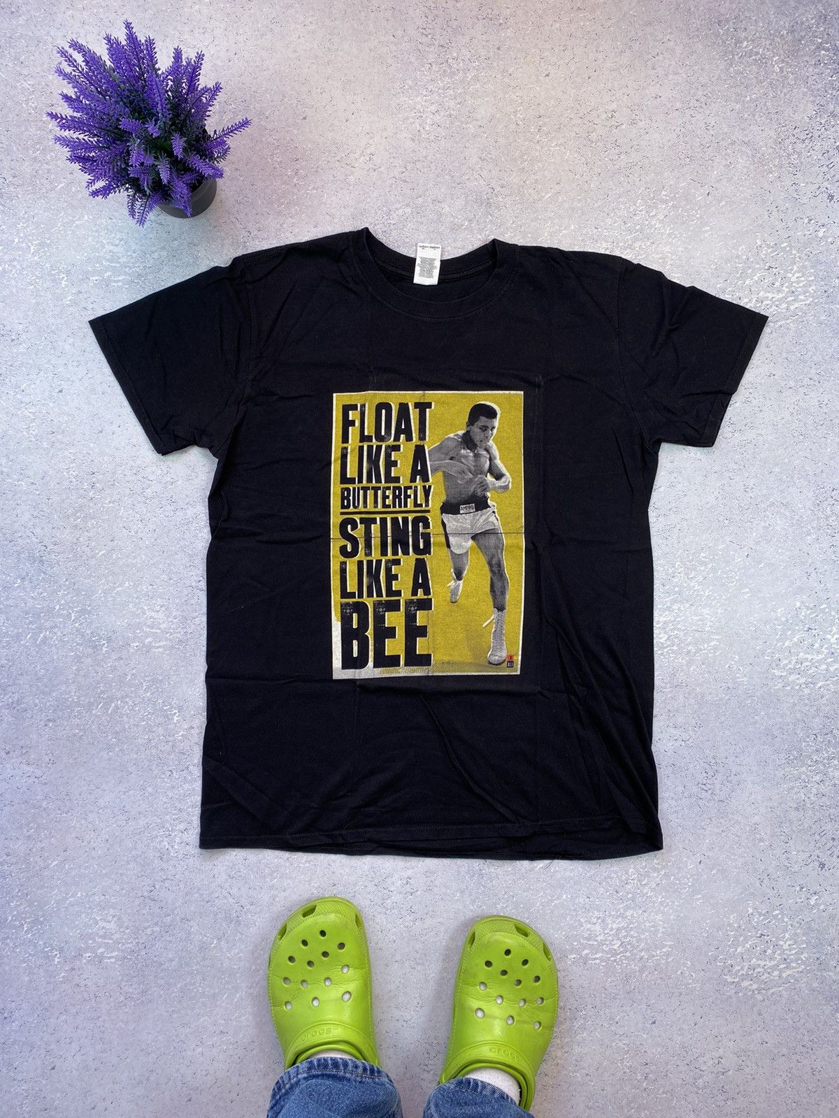Designer Mohamed Ali Black Men’s T-shirt With Big Centre Logo Large Size US L / EU 52-54 / 3 - 2 Thumbnail
