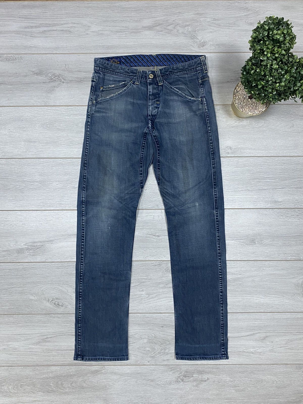 Evisu Evisu Eu Ed big seagull logo jeans Japanese Size US 31 - 3 Thumbnail