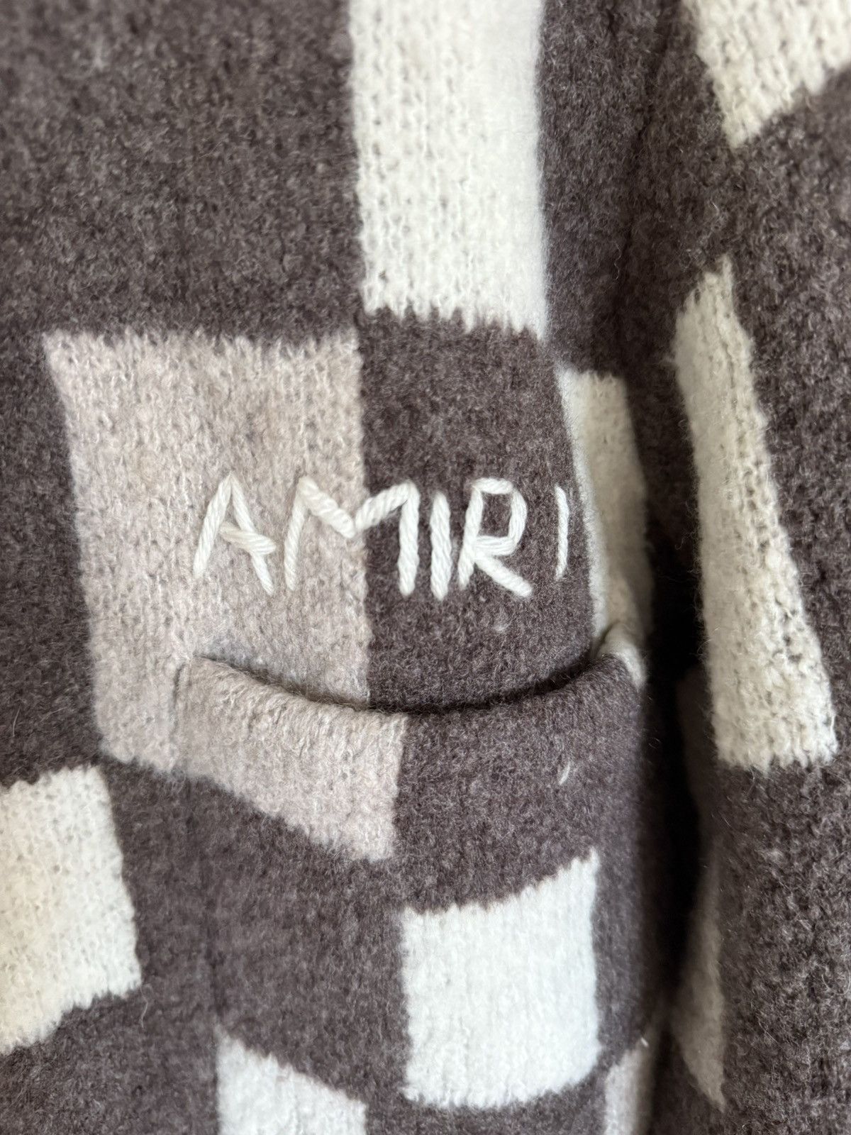Amiri $1.3k Amiri damier cardigan sweater logo rare grail S Size US S / EU 44-46 / 1 - 12 Thumbnail