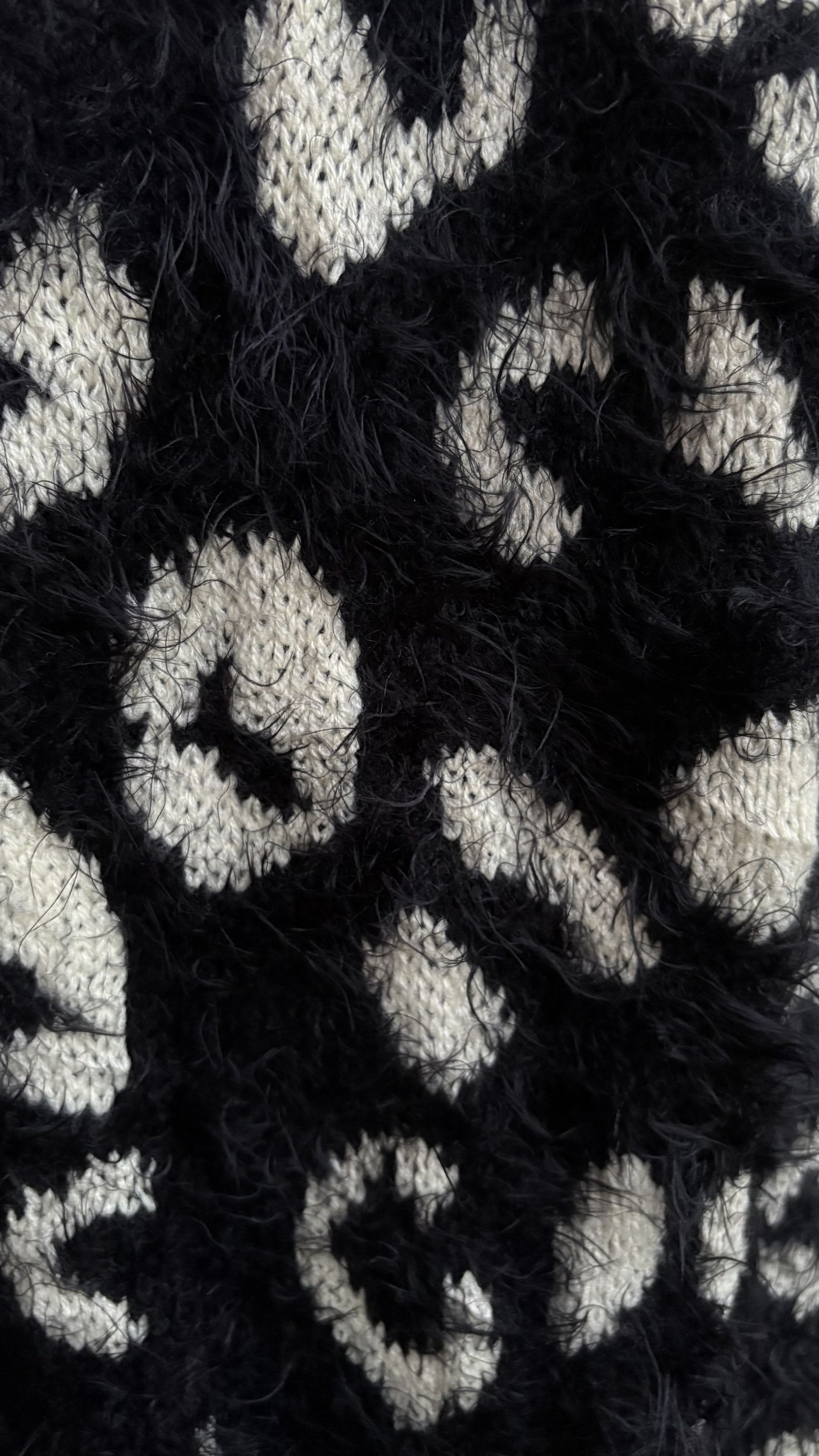 Japanese Brand CECIL McBEE FAUX FUR KNIT Size L / US 10 / IT 46 - 4 Thumbnail