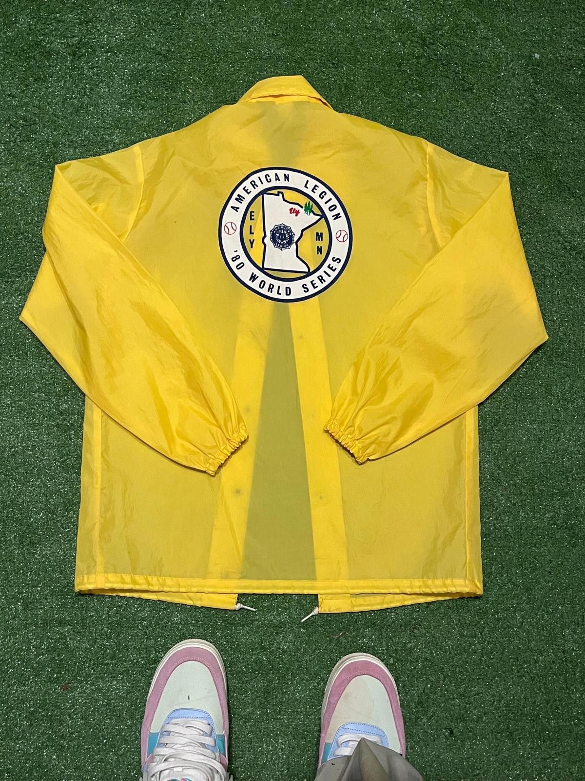 Unknown London Vintage Yellow American Legion 1980 World Series Windbreaker Size US M / EU 48-50 / 2 - 2 Thumbnail