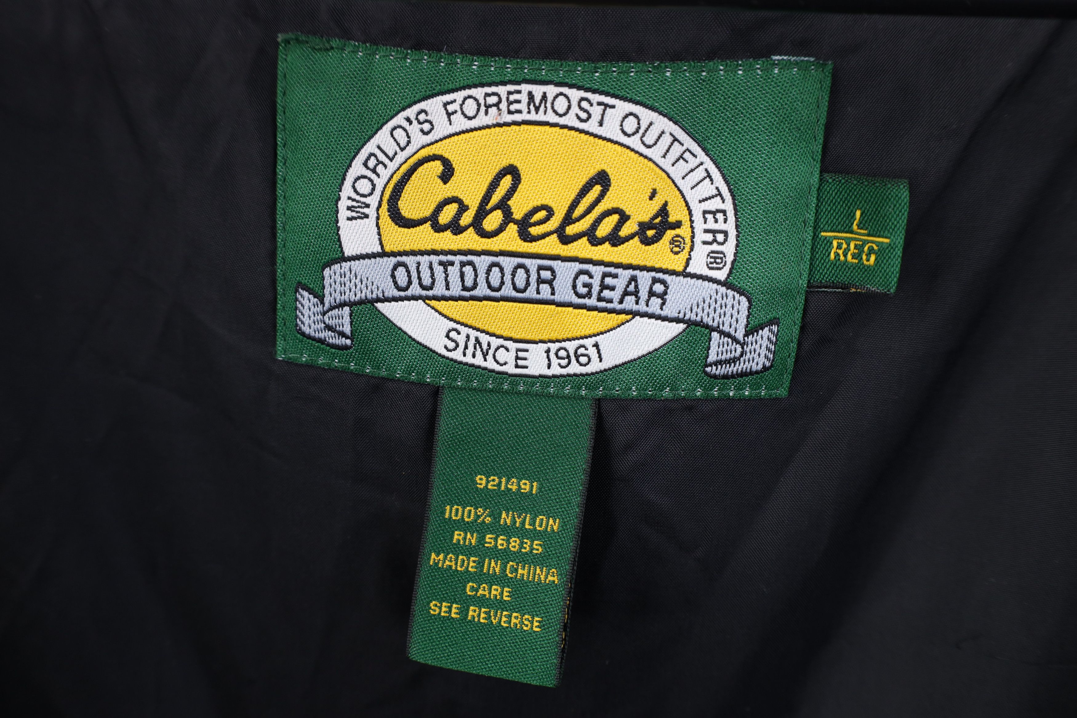 Cabelas Vintage 90s Cabelas Goretex Hooded Rain Jacket Coat Black Size US L / EU 52-54 / 3 - 10 Thumbnail