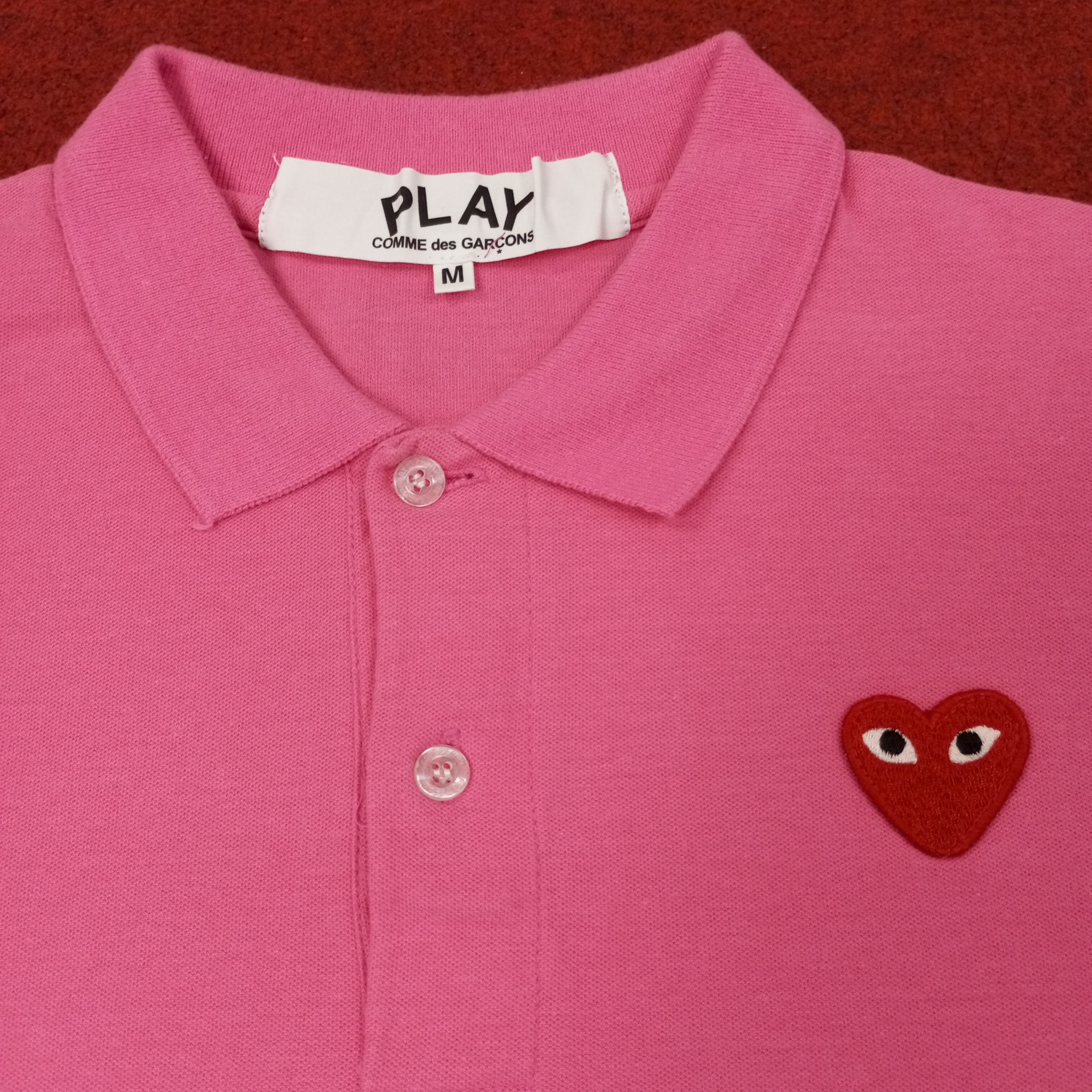 Comme des Garcons PLAY Comme Des Garcons Play Logo Design Polos c249n12 Size US M / EU 48-50 / 2 - 2 Thumbnail