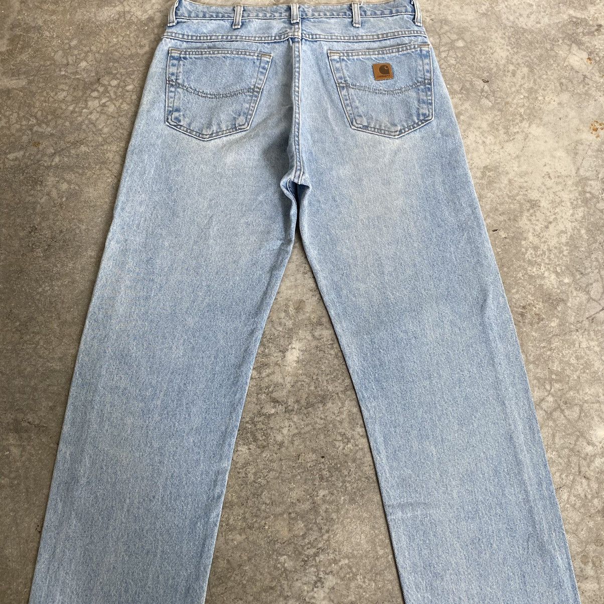 Carhartt Vintage Carhartt Relaxed Fit Pale Blue Denim Jeans Size US 34 / EU 50 - 14 Thumbnail