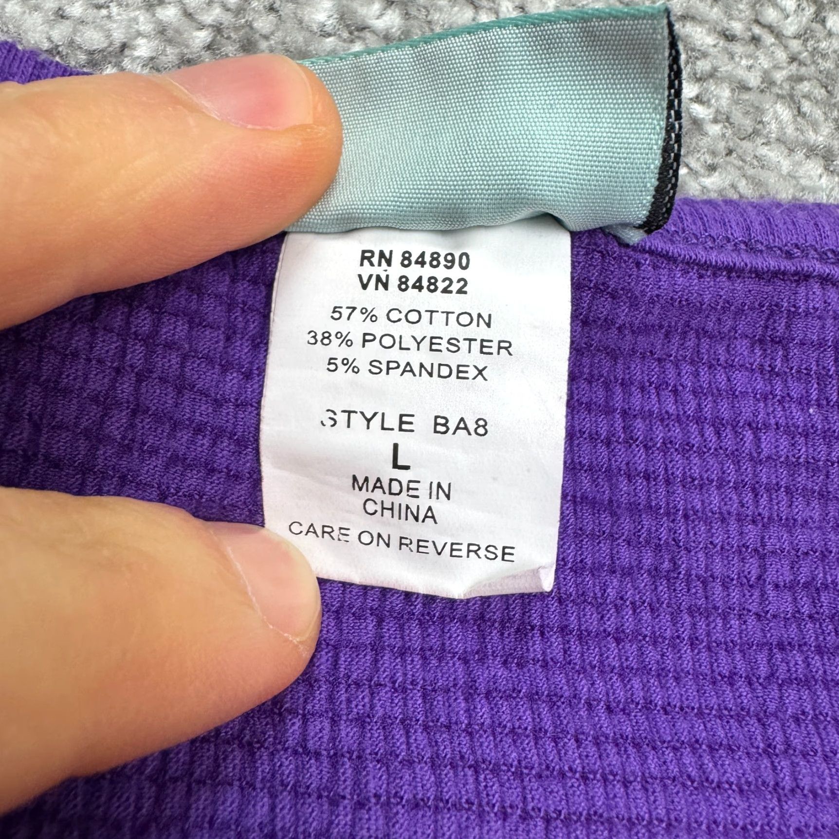 Vintage VINTAGE Sara Morgan T-Shirt Womens Large Purple Knit Basic Crew Neck Tee 90s Classic Retro Shirt Size L / US 10 / IT 46 - 5 Thumbnail