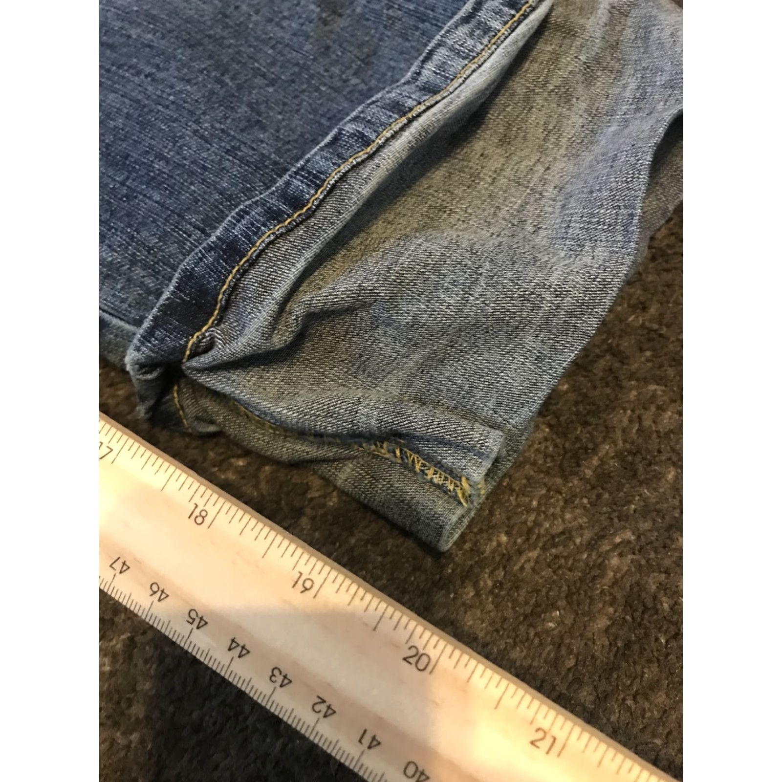Vintage VINTAGE Apple Bottoms Jeans Cropped Denim Low Rise Embroidered Logo Rhinestone Blue 9/10 Juniors Teens Boxed Womens Mens Size 30" / US 8 / IT 44 - 8 Thumbnail