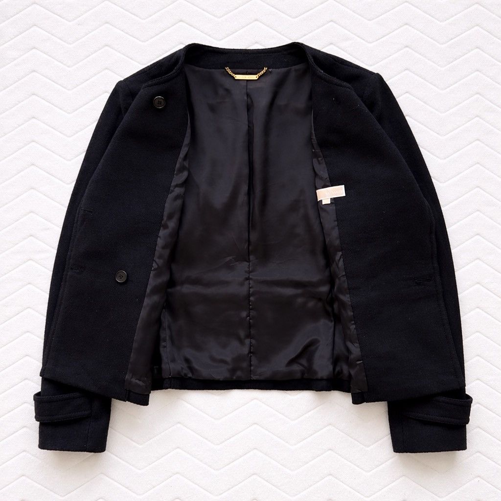 Michael Kors Michael Kors Wool Jacket Black Double Breasted Crop Style Size M / US 6-8 / IT 42-44 - 4 Thumbnail