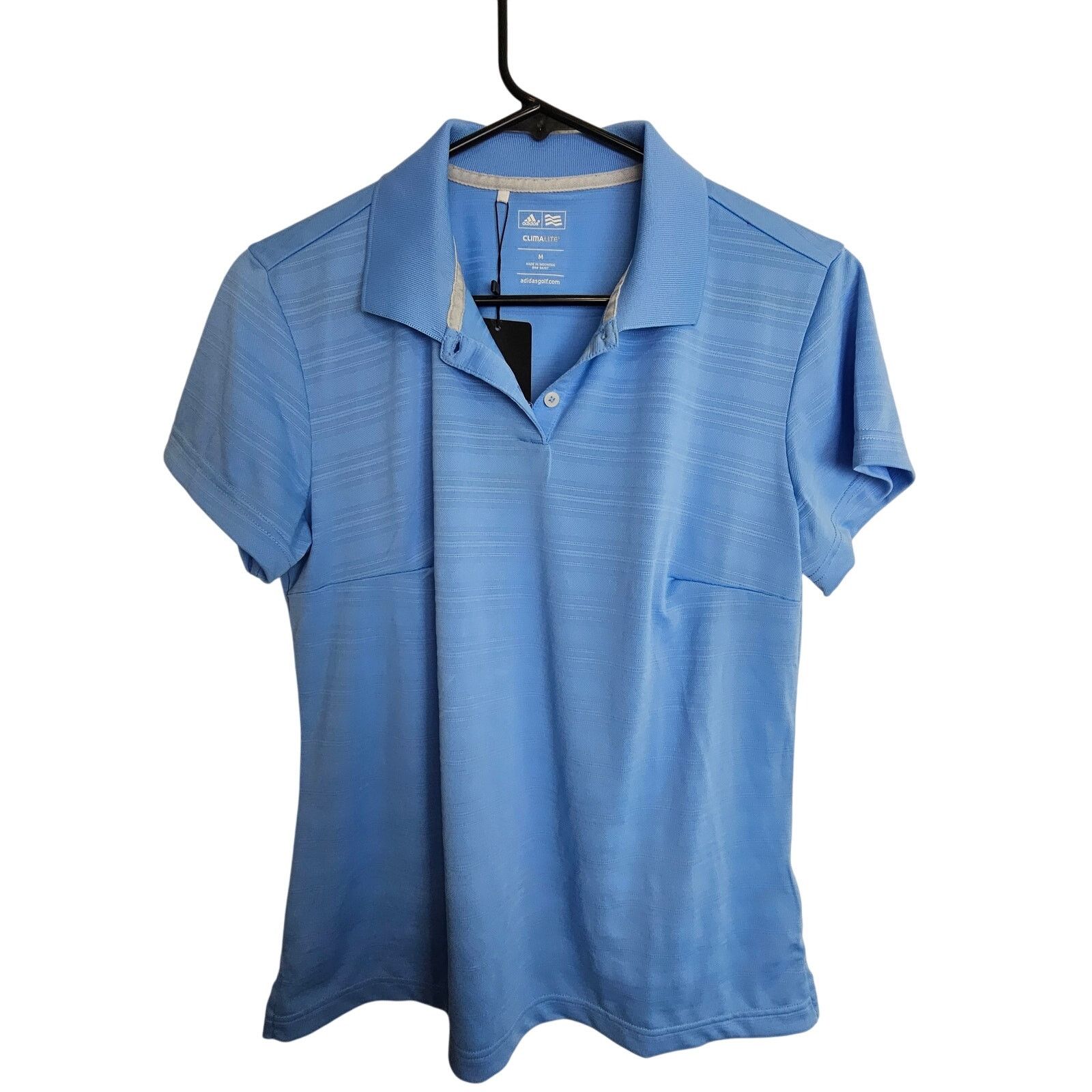 Adidas Adidas Womens Climalite Golf Polo Shirt Sz M Sporty Stretch Size M / US 6-8 / IT 42-44 - 1 Thumbnail
