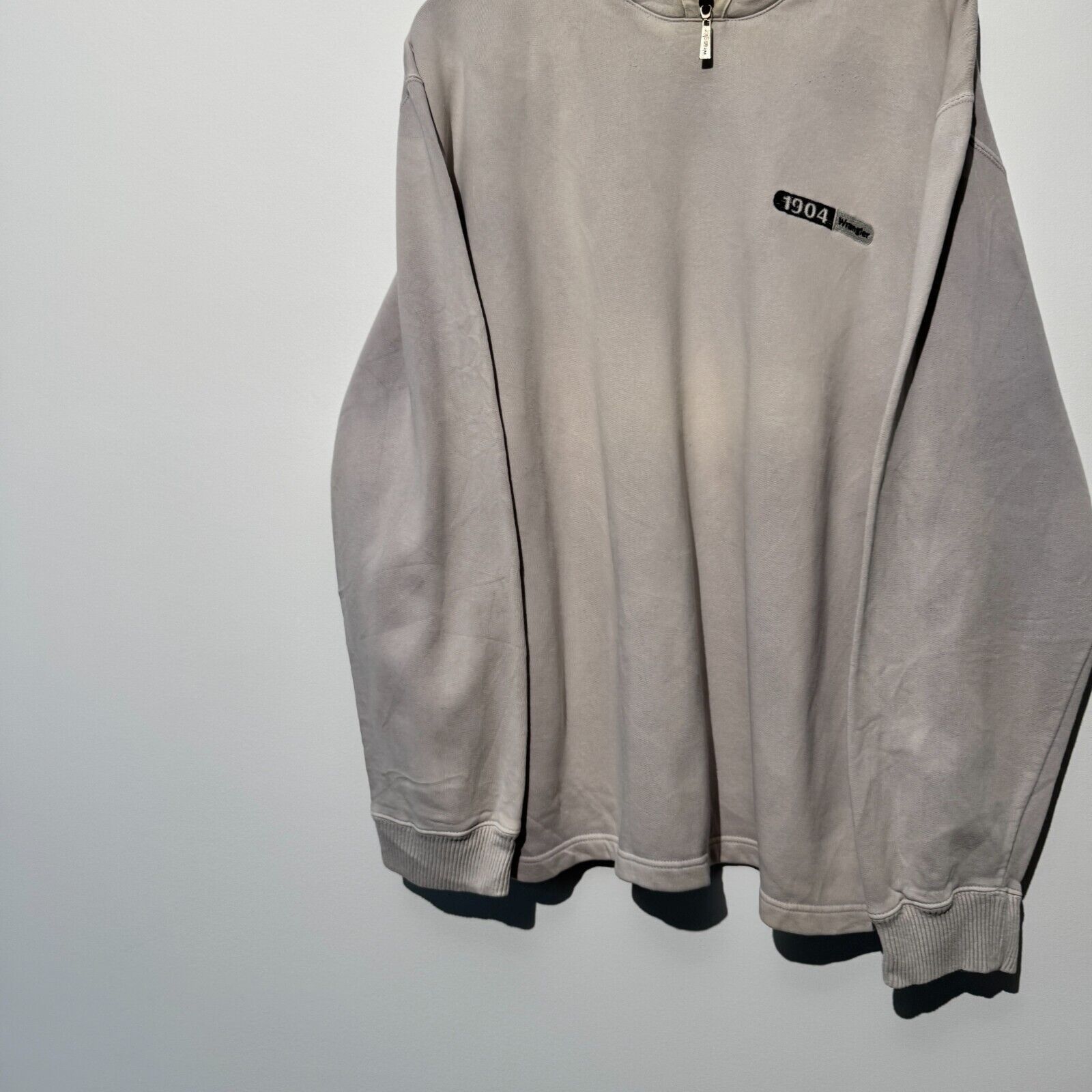 Vintage × Wrangler Vintage Wrangler Unisex White Cotton Sweatshirt Size XL Size US XL / EU 56 / 4 - 3 Thumbnail