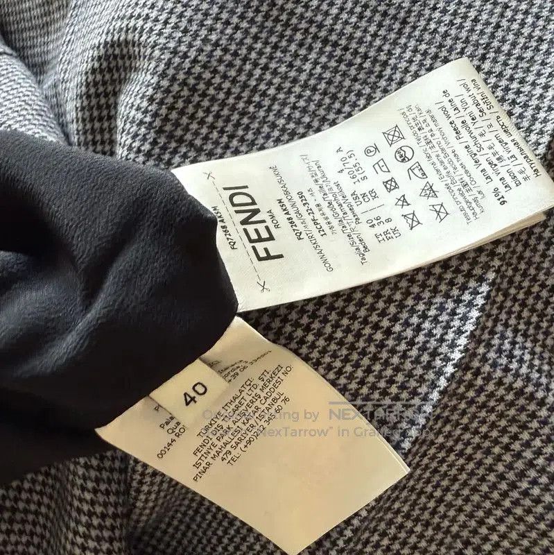 Fendi Fendi Black Checkered Long Skirt for Women . Size 23" - 5 Thumbnail